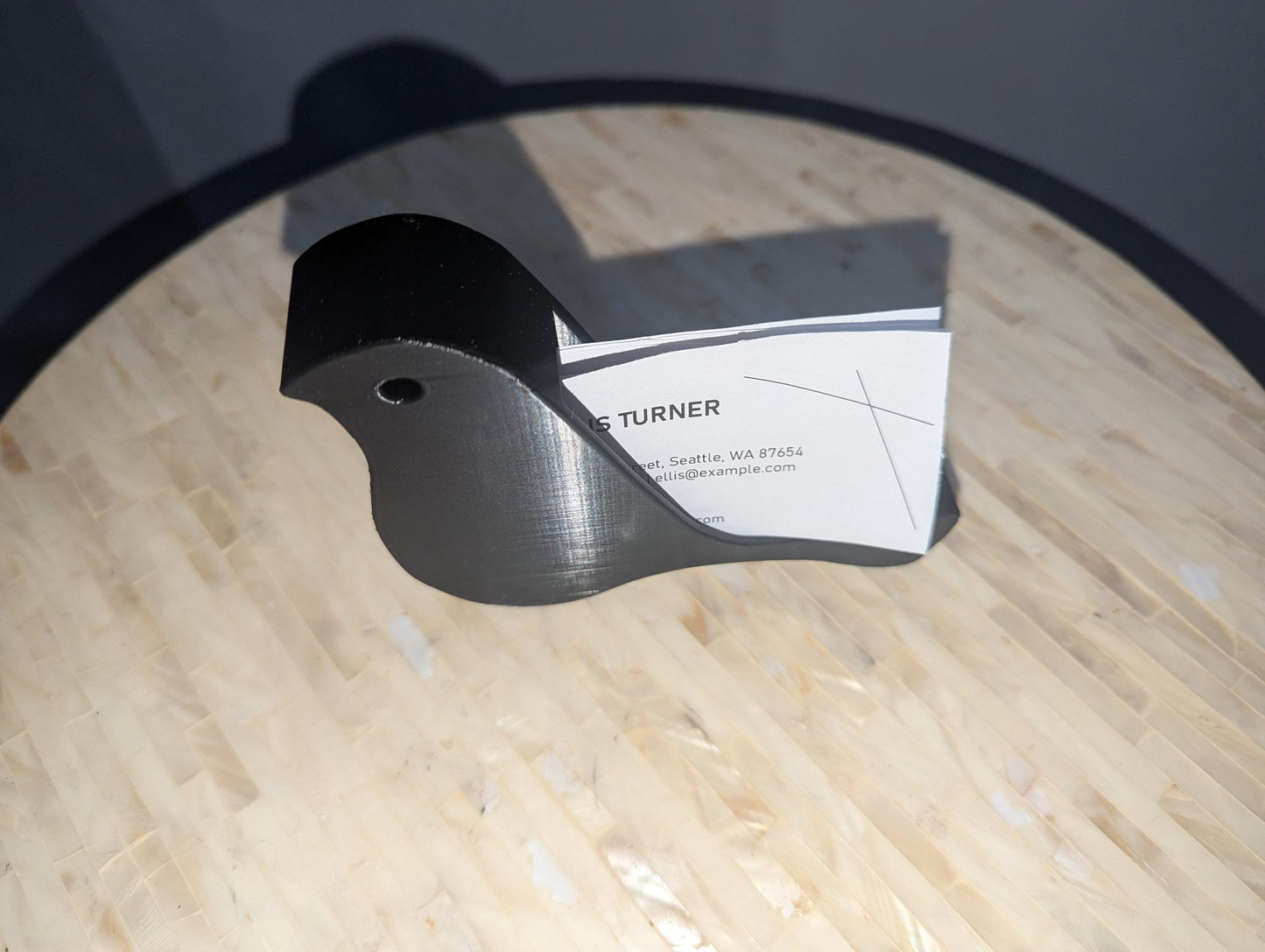 Bird Business Card Holder - Elegant 3D Printed Desk Organizer - Modern Office Decor for Professionals- Office Accessory- Bird Card Stand