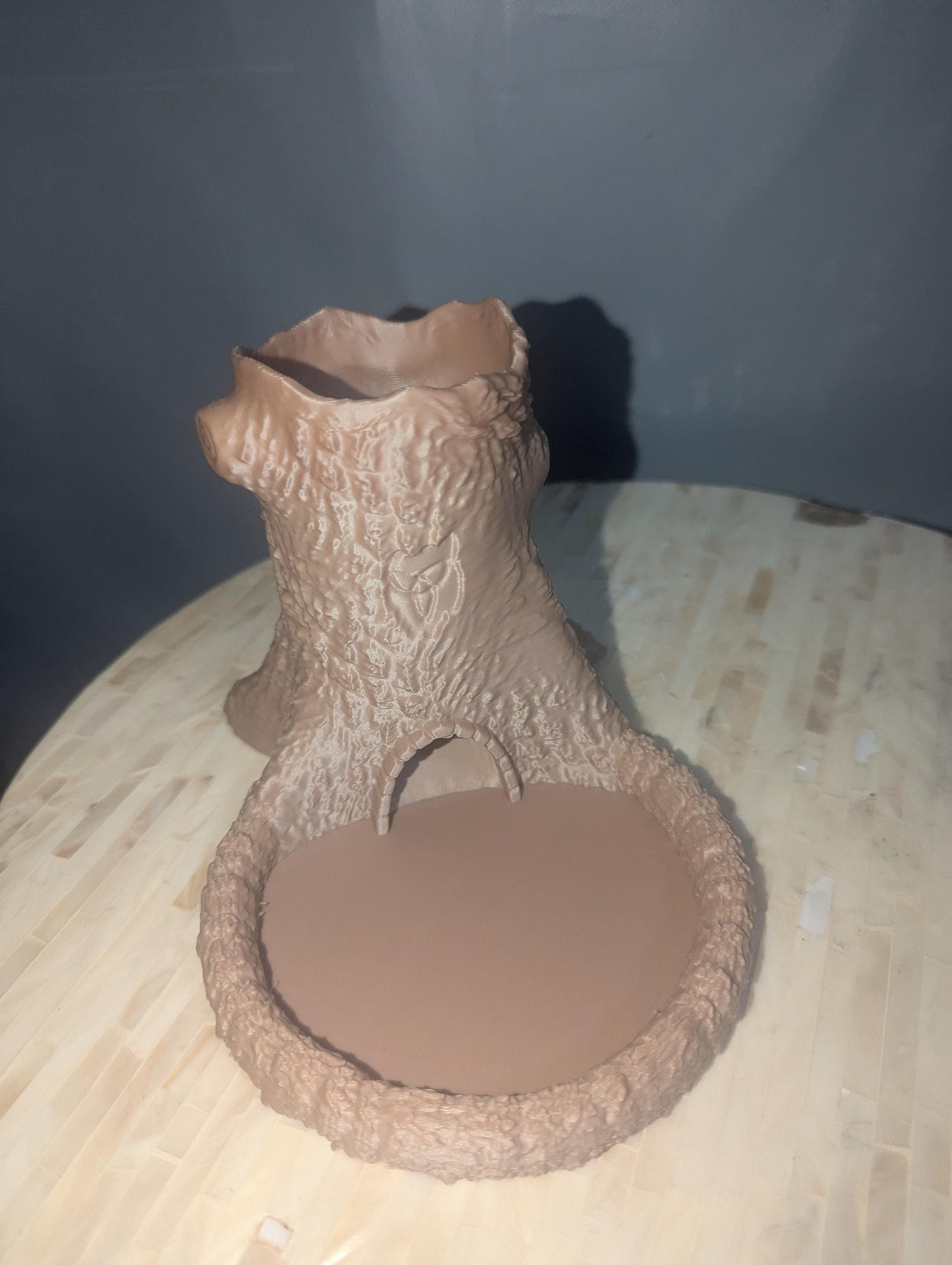 Unique Druid Dice Tower, Tree Stump roller , D&D Dice Tower, Dungeons and dragons roller, Nature Themed TTRP Dice, Rustic Nature Dice Tower