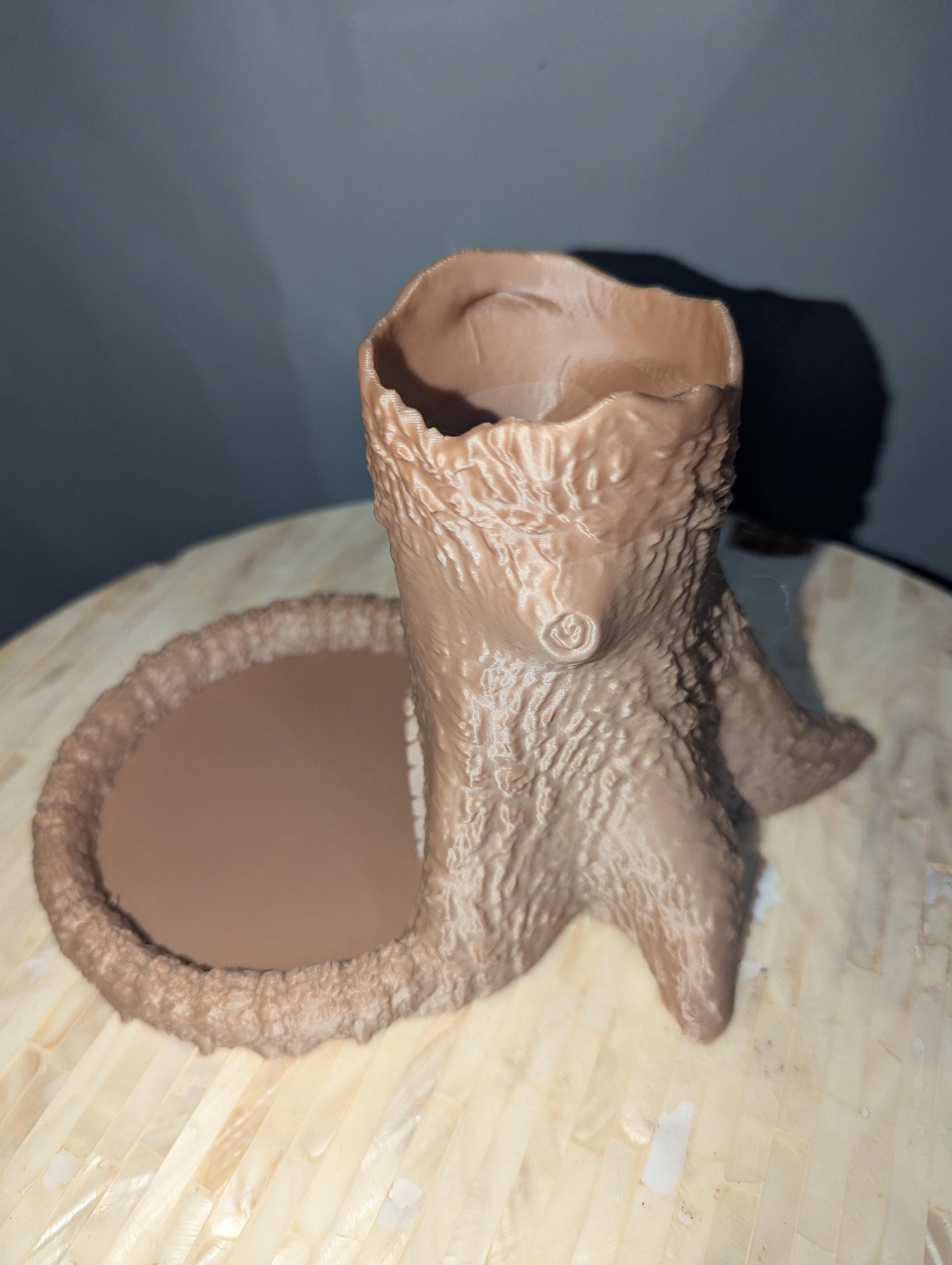 Unique Druid Dice Tower, Tree Stump roller , D&D Dice Tower, Dungeons and dragons roller, Nature Themed TTRP Dice, Rustic Nature Dice Tower