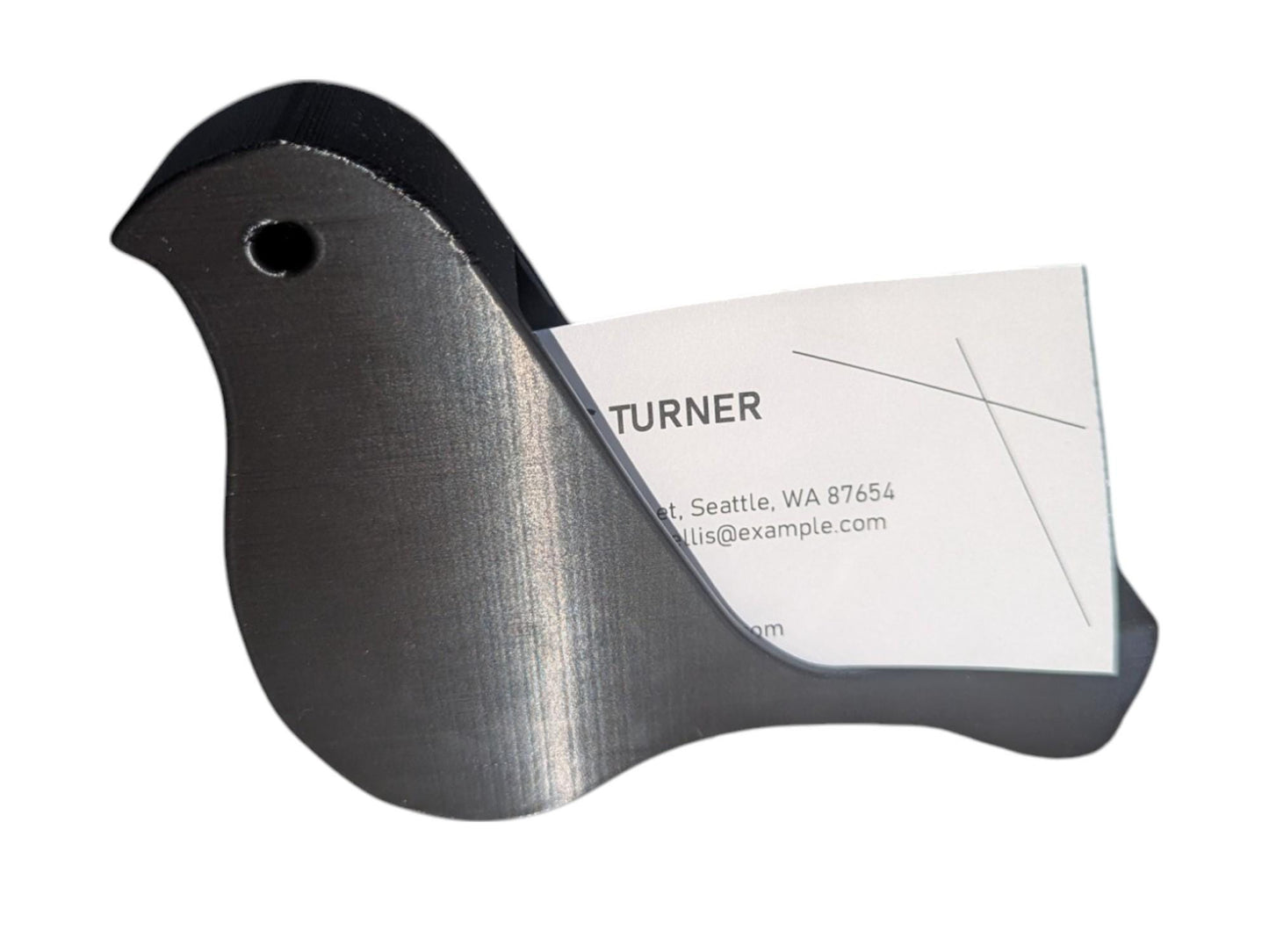 Bird Business Card Holder - Elegant 3D Printed Desk Organizer - Modern Office Decor for Professionals- Office Accessory- Bird Card Stand