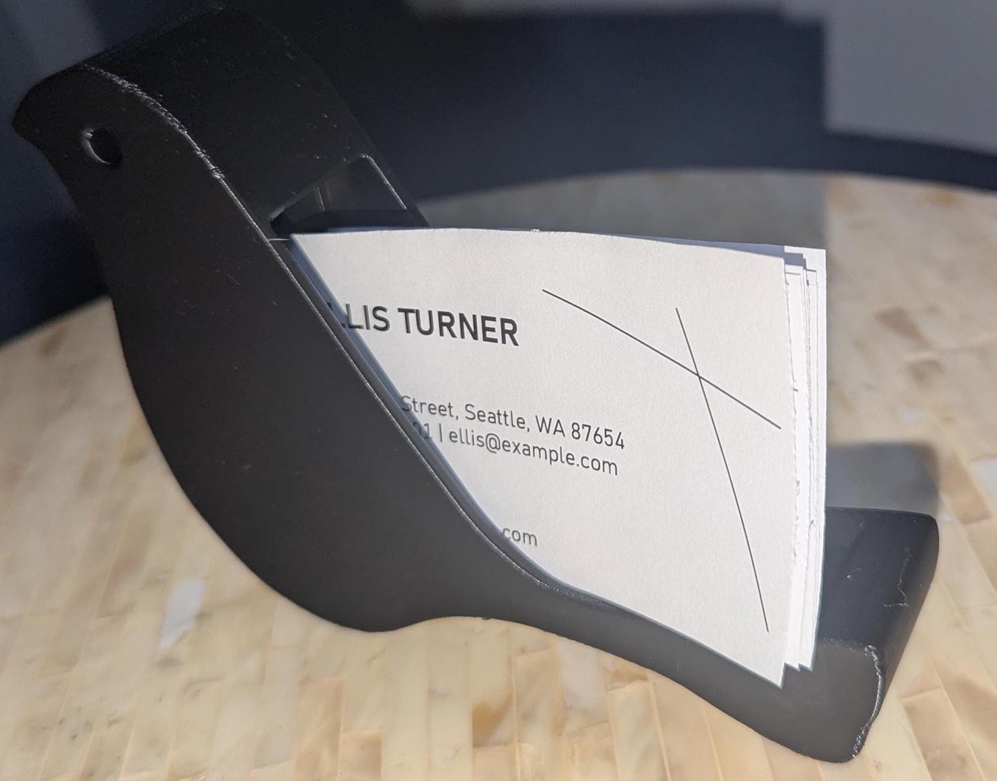 Bird Business Card Holder - Elegant 3D Printed Desk Organizer - Modern Office Decor for Professionals- Office Accessory- Bird Card Stand