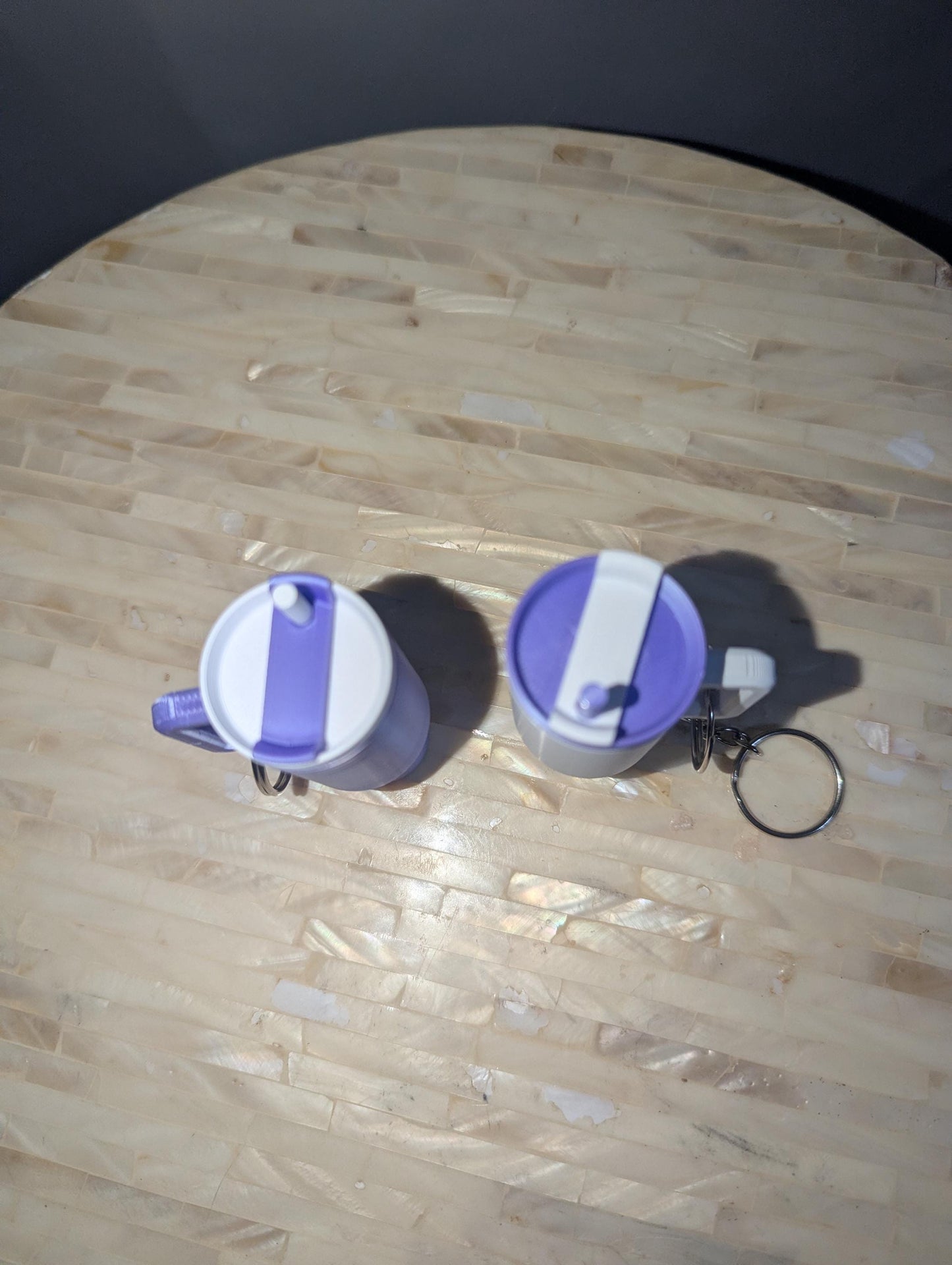 Mini Tumbler Chapstick Holder Keychain – Custom Drink Cup Keyring Accessory – Fun Gift Idea - Chapstick holder- Cute Bag Accessory