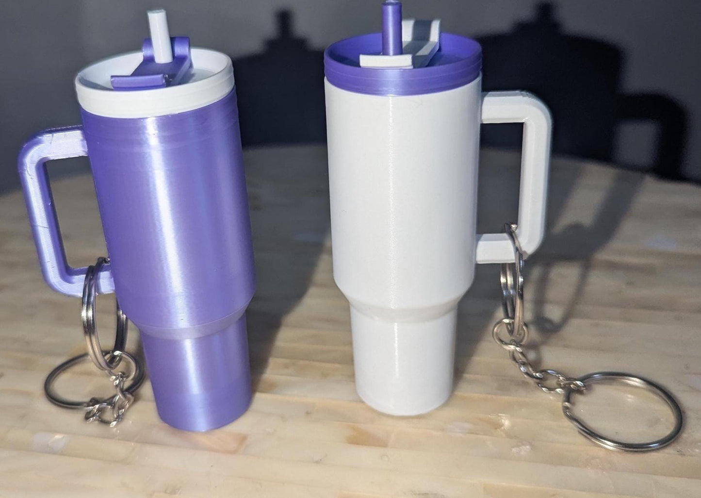 Mini Tumbler Chapstick Holder Keychain – Custom Drink Cup Keyring Accessory – Fun Gift Idea - Chapstick holder- Cute Bag Accessory