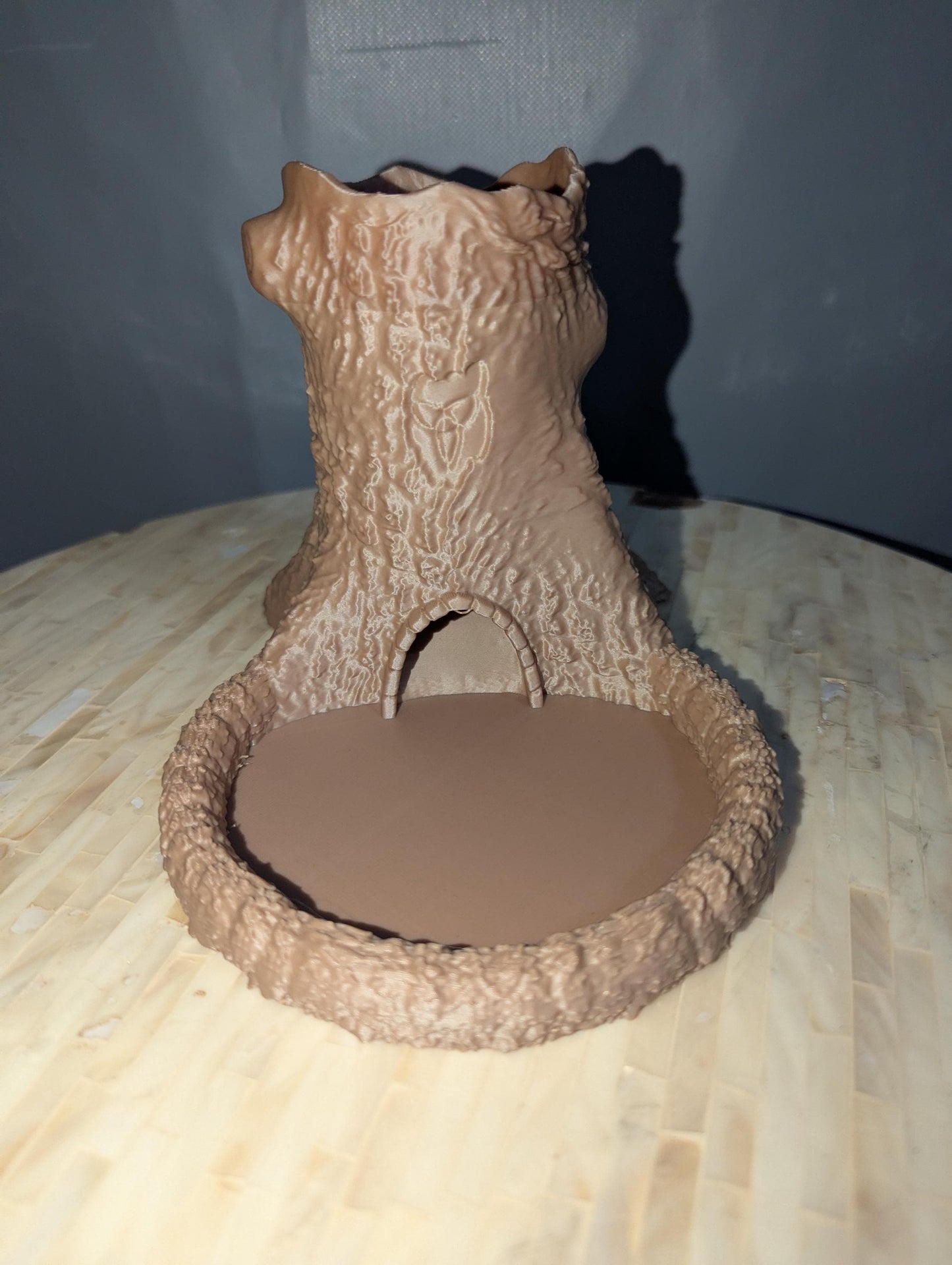Unique Druid Dice Tower, Tree Stump roller , D&D Dice Tower, Dungeons and dragons roller, Nature Themed TTRP Dice, Rustic Nature Dice Tower