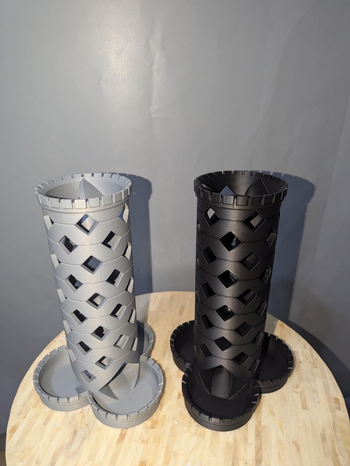 Castle-Themed Dice Tower ,Dungeons and Dragons Tabletop RPGs, Sleek Castle Design, Triple Dice Roller, Gift For Dungeon Master