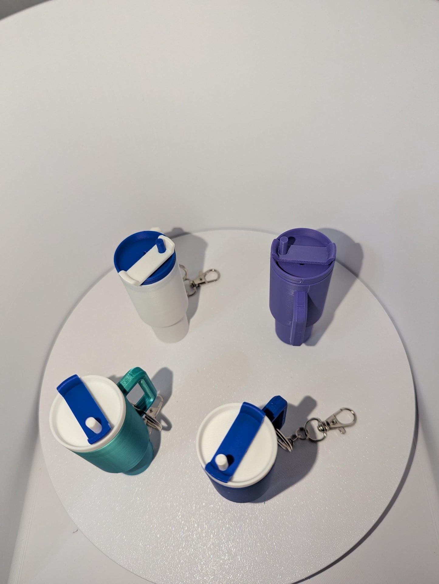 Mini Tumbler Chapstick Holder Keychain – Custom Drink Cup Keyring Accessory – Fun Gift Idea - Chapstick holder- Cute Bag Accessory