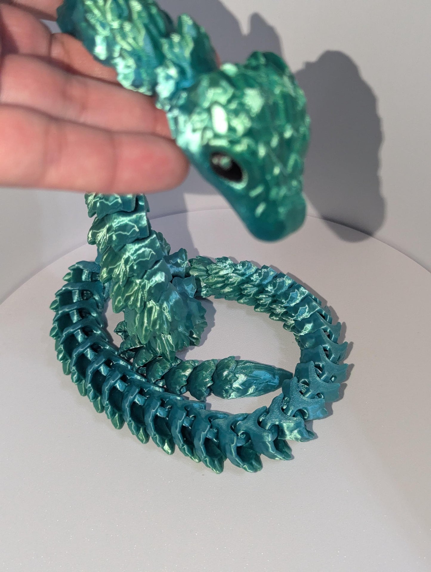 Articulated Crystal Snake Fidget – CinderWing3D Viper Reptile Toy | Multi-Color, Anxiety & ADHD Stress Relief