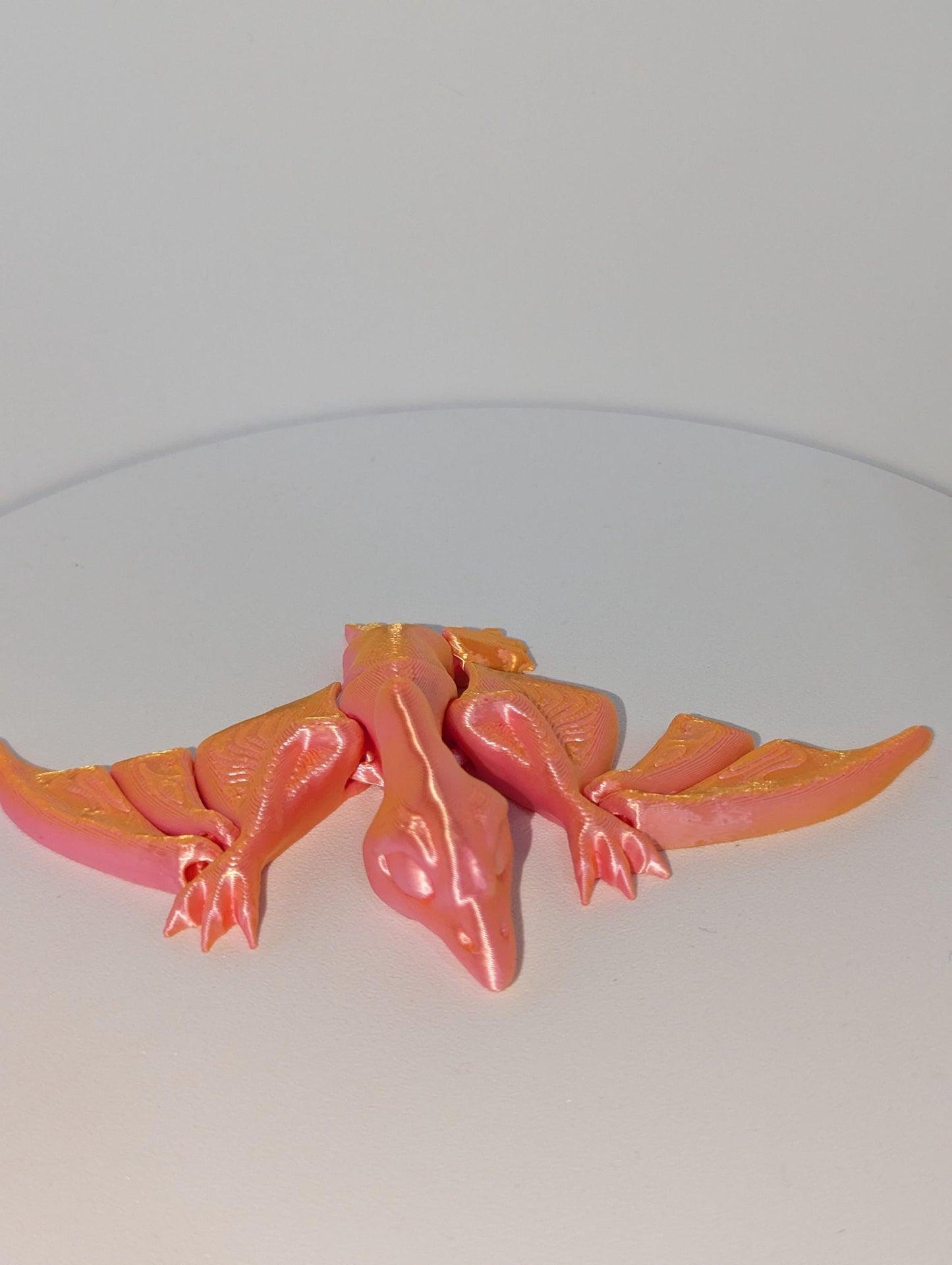 Articulated Pterodactyl Dinosaur Toy 3D Printed Flexi Dragon Toy Colorful Desk animal, Flexible Flying Dinosaur, Anxiety and stress relief