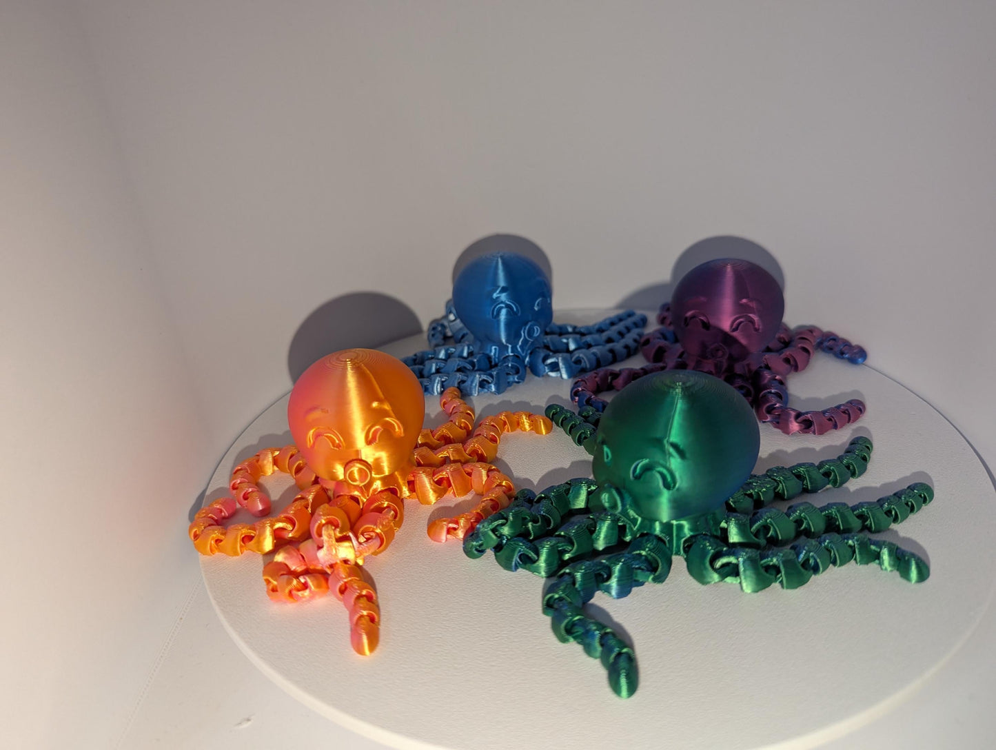 Oceanic Oct-Flex Fun - Colorful 3D Printed Fidget Toy for Kids"Articulated Octopus Fidget Flexible Fidget Desk Pet