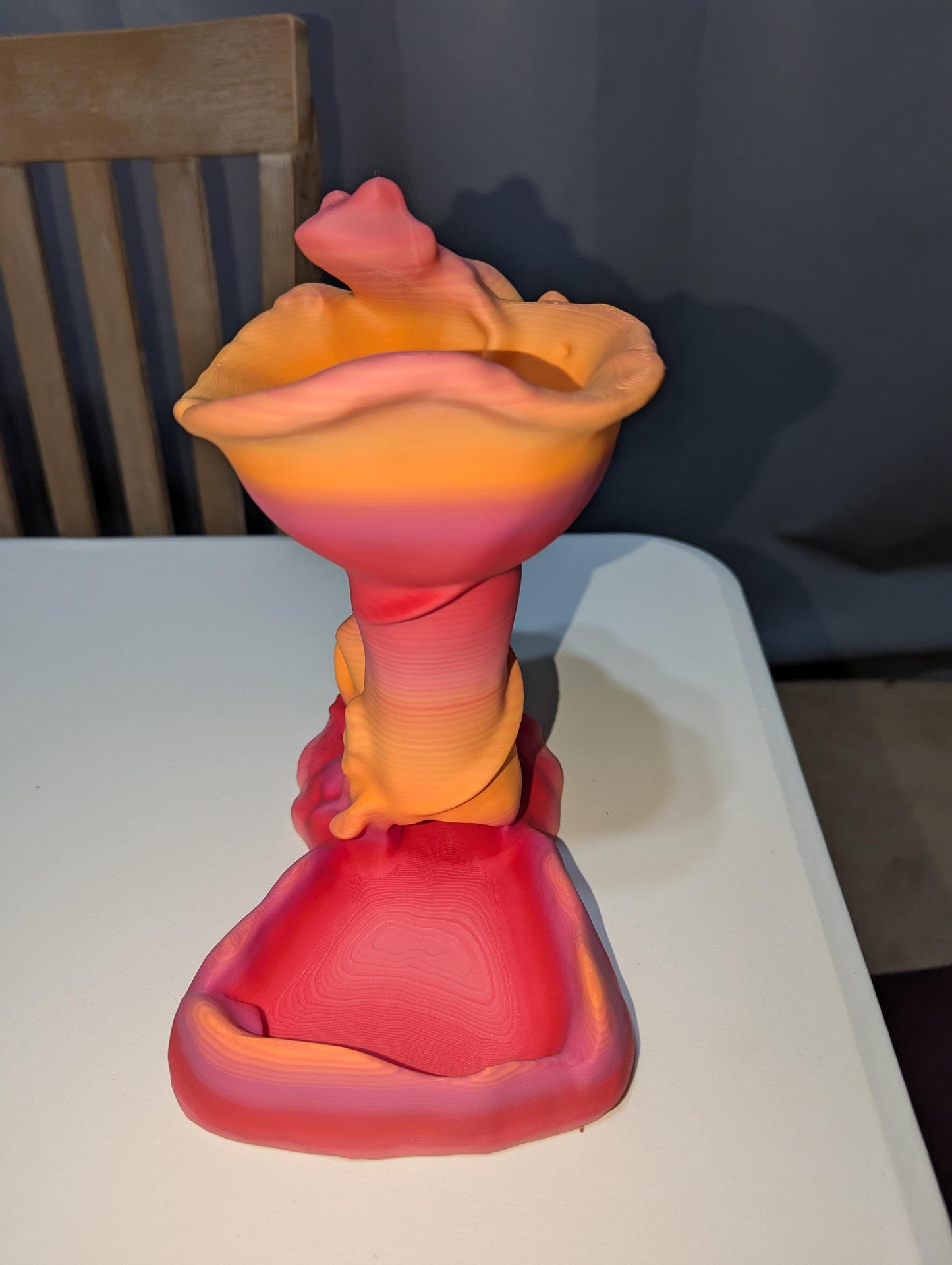 TTRPG Frog Dice Tower Whimsical 3D Printed DnD Dice Roller DnD, Pathfinder & RPG Druid Themed Dice Tower, Unique DM and player Dice Gift