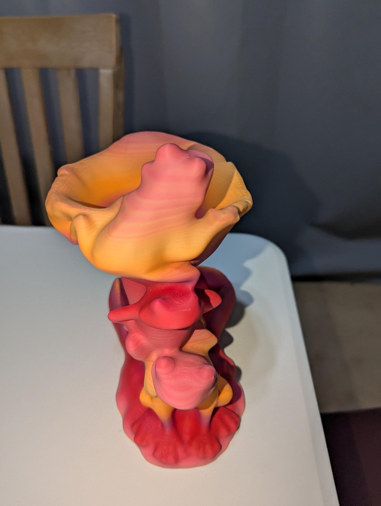 TTRPG Frog Dice Tower Whimsical 3D Printed DnD Dice Roller DnD, Pathfinder & RPG Druid Themed Dice Tower, Unique DM and player Dice Gift