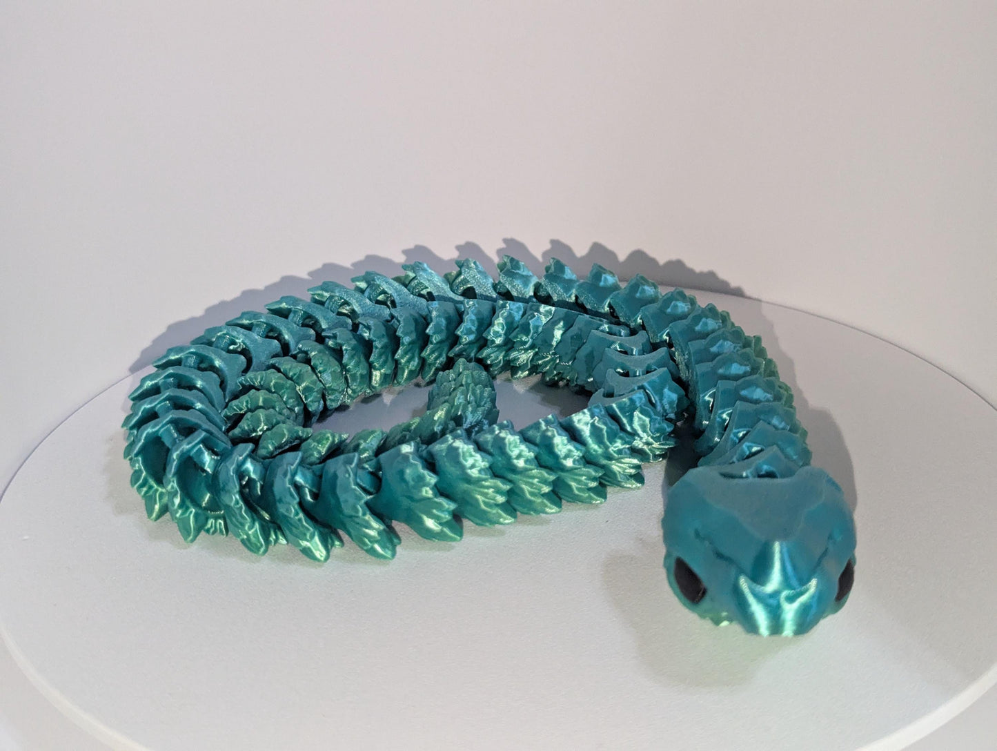 Articulated Crystal Snake Fidget – CinderWing3D Viper Reptile Toy | Multi-Color, Anxiety & ADHD Stress Relief