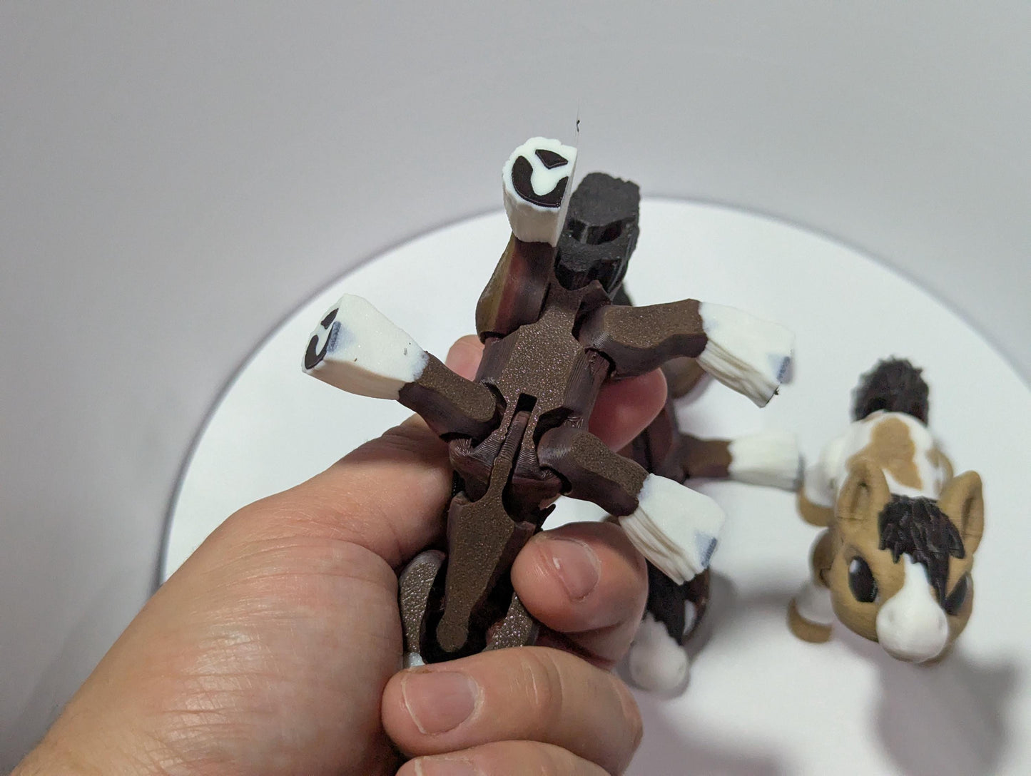 Articulating Horse Fidget– 3D Printed Poseable Articulating Unicorn – Unique Horse Gift, Equestrian Poseable Horse Figurine, ADHD Relief