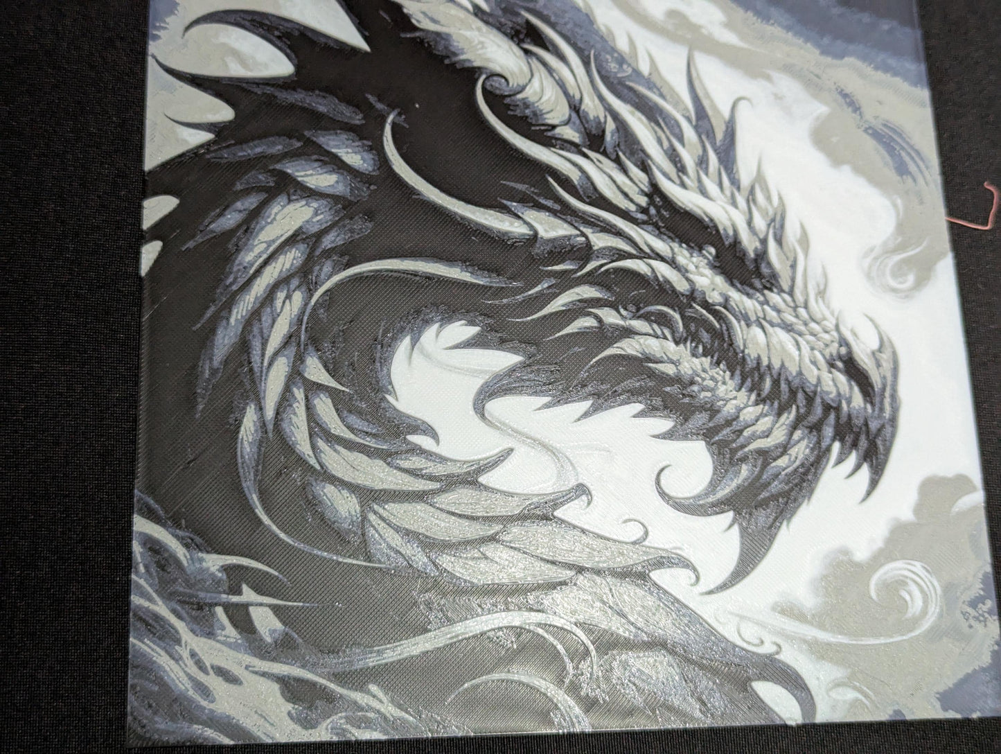 Dragon Hueforge Illustration | Mythical Creature Art | Epic Dragon Head Fantasy Wall Print