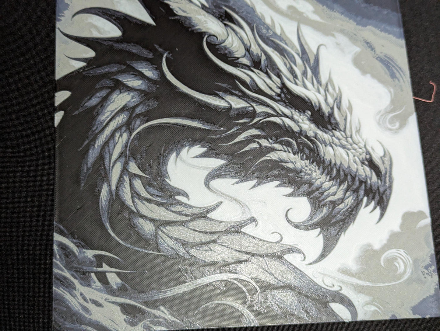 Dragon Hueforge Illustration | Mythical Creature Art | Epic Dragon Head Fantasy Wall Print