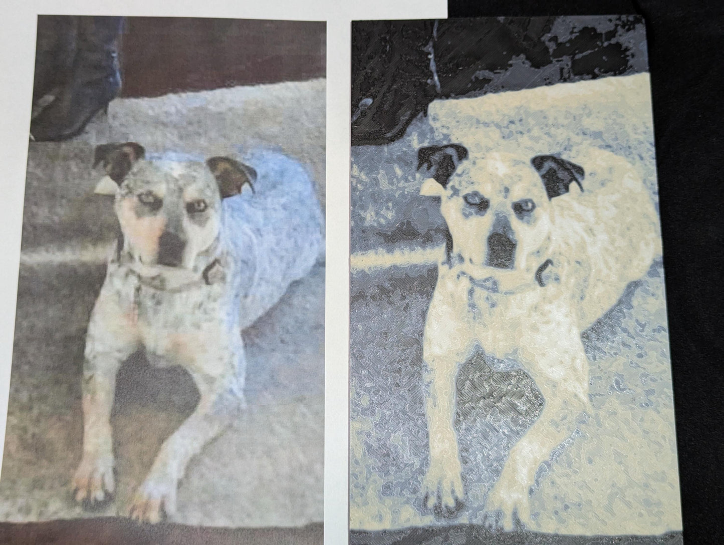 Print your Photo! Personalized Hueforge Pet Portrait | Custom Color Layered Wall Art | Memorial Dog Gift Custom Family Personal wall Art