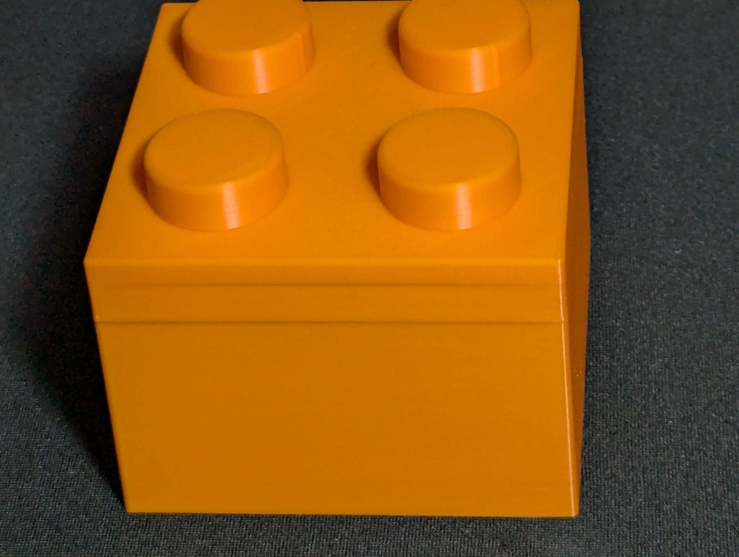 Brick-Inspired Trinket Box | Mini Brick Storage Box with Lid | Fun Desk Organizer or Gift Box | Toy Block Decor for Kids & Adults