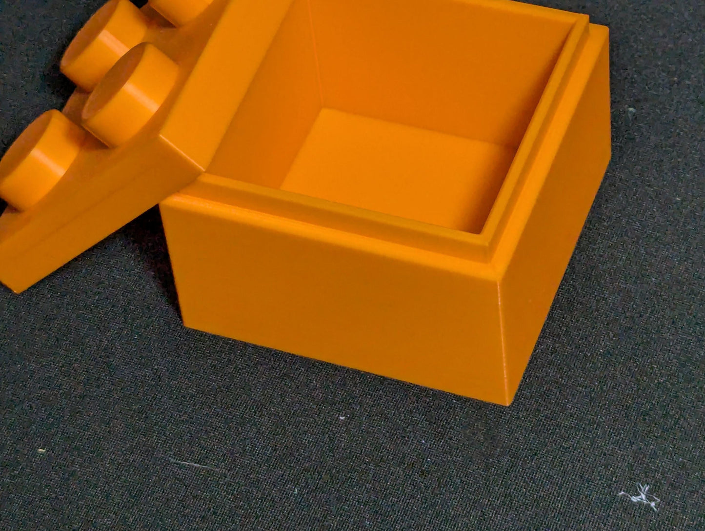 Brick-Inspired Trinket Box | Mini Brick Storage Box with Lid | Fun Desk Organizer or Gift Box | Toy Block Decor for Kids & Adults