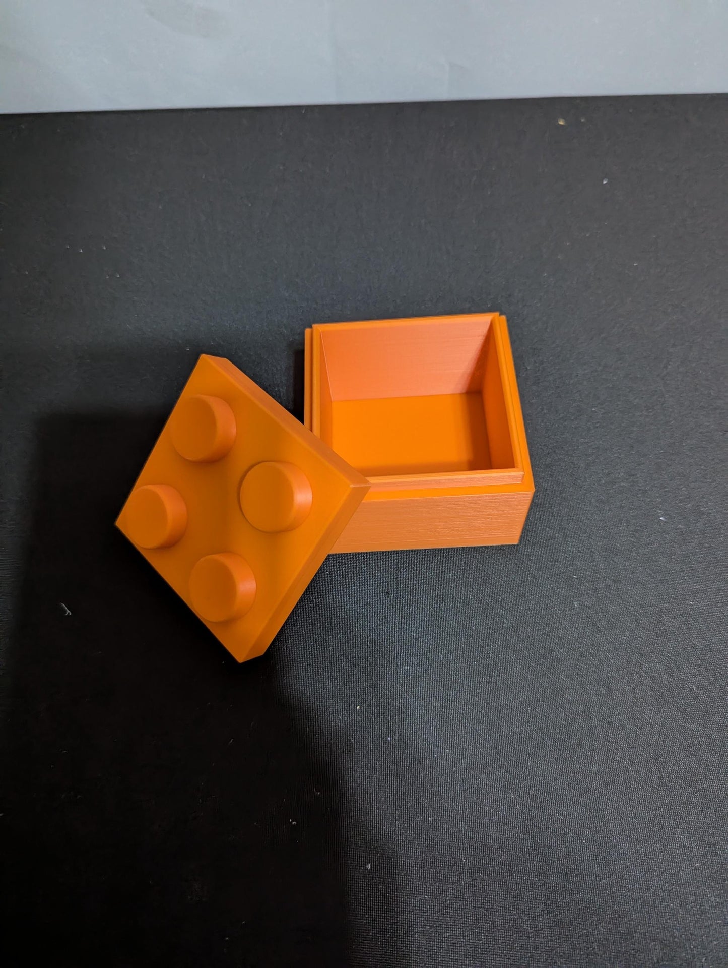 Brick-Inspired Trinket Box | Mini Brick Storage Box with Lid | Fun Desk Organizer or Gift Box | Toy Block Decor for Kids & Adults