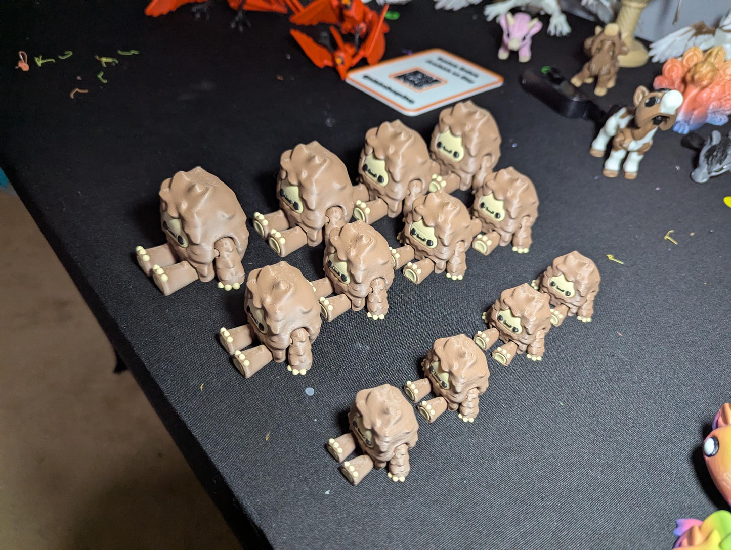 Cute Bigfoot Figurine – 3D Printed Sasquatch Creature in Multiple Sizes- Mini Bigfoot Toy- Tiny Bigfoot Family