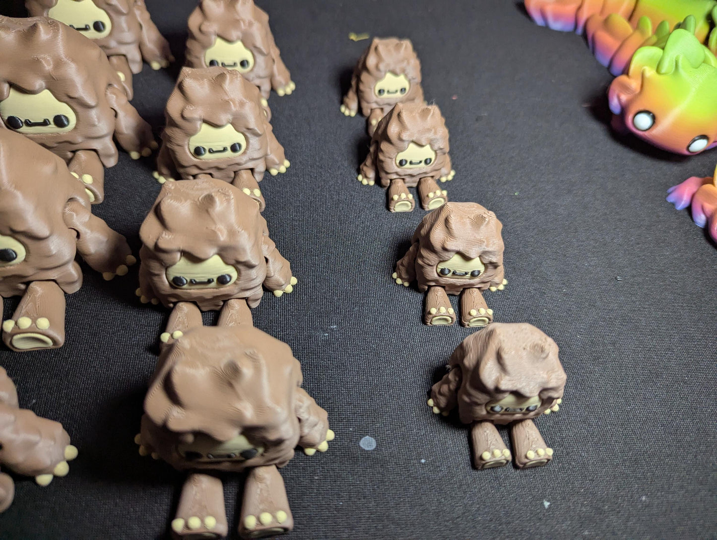 Cute Bigfoot Figurine – 3D Printed Sasquatch Creature in Multiple Sizes- Mini Bigfoot Toy- Tiny Bigfoot Family
