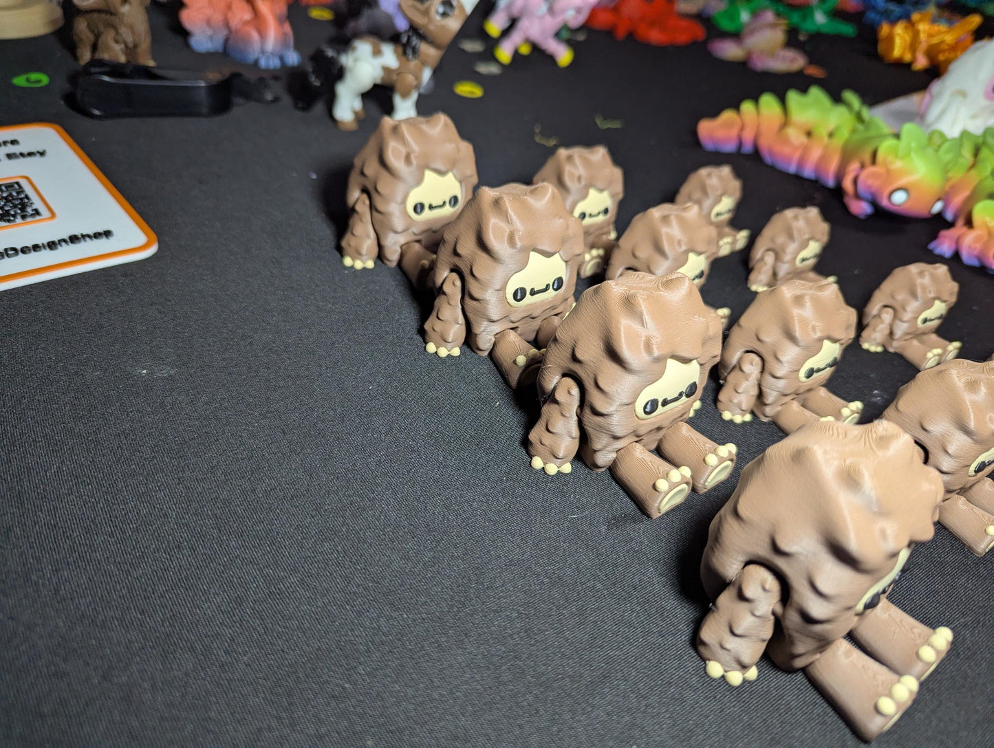 Cute Bigfoot Figurine – 3D Printed Sasquatch Creature in Multiple Sizes- Mini Bigfoot Toy- Tiny Bigfoot Family