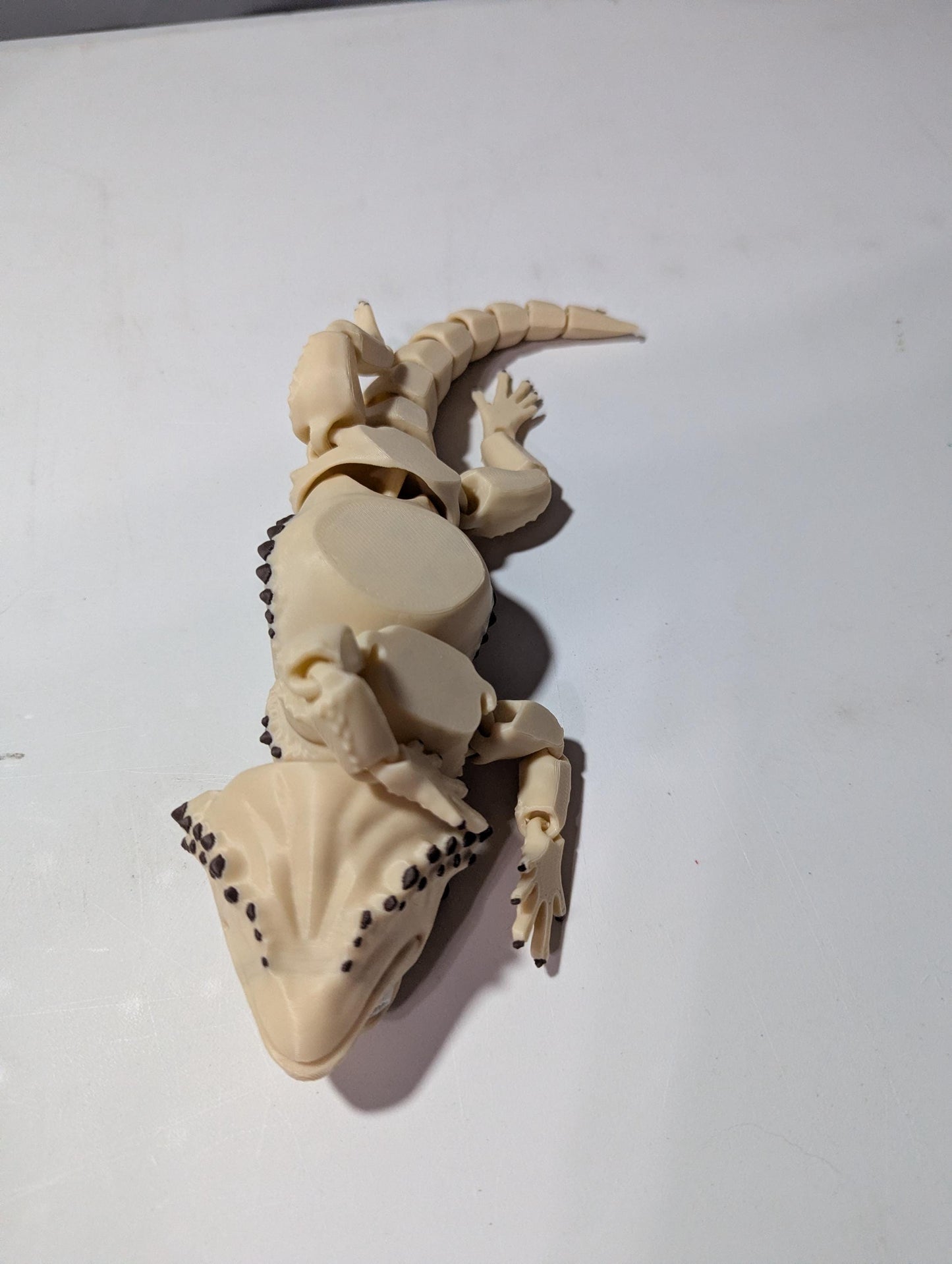 Articulated Bearded Dragon β Flexible 3D Printed Lizard β Poseable Reptile Fidget Toy β Realistic Desk Companion Gift