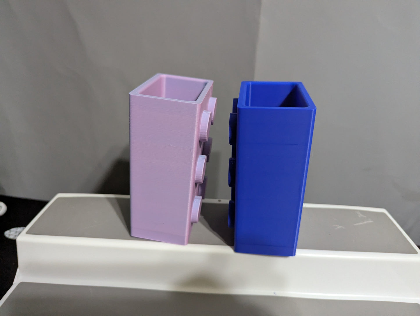 Brick-Inspired Pen Holder colorful side view