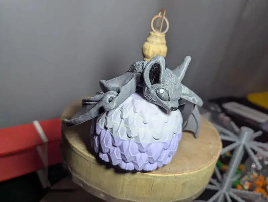 Gothic Bat Figurine Flexible 3D Printed Articulated Fantasy - Initiative Design