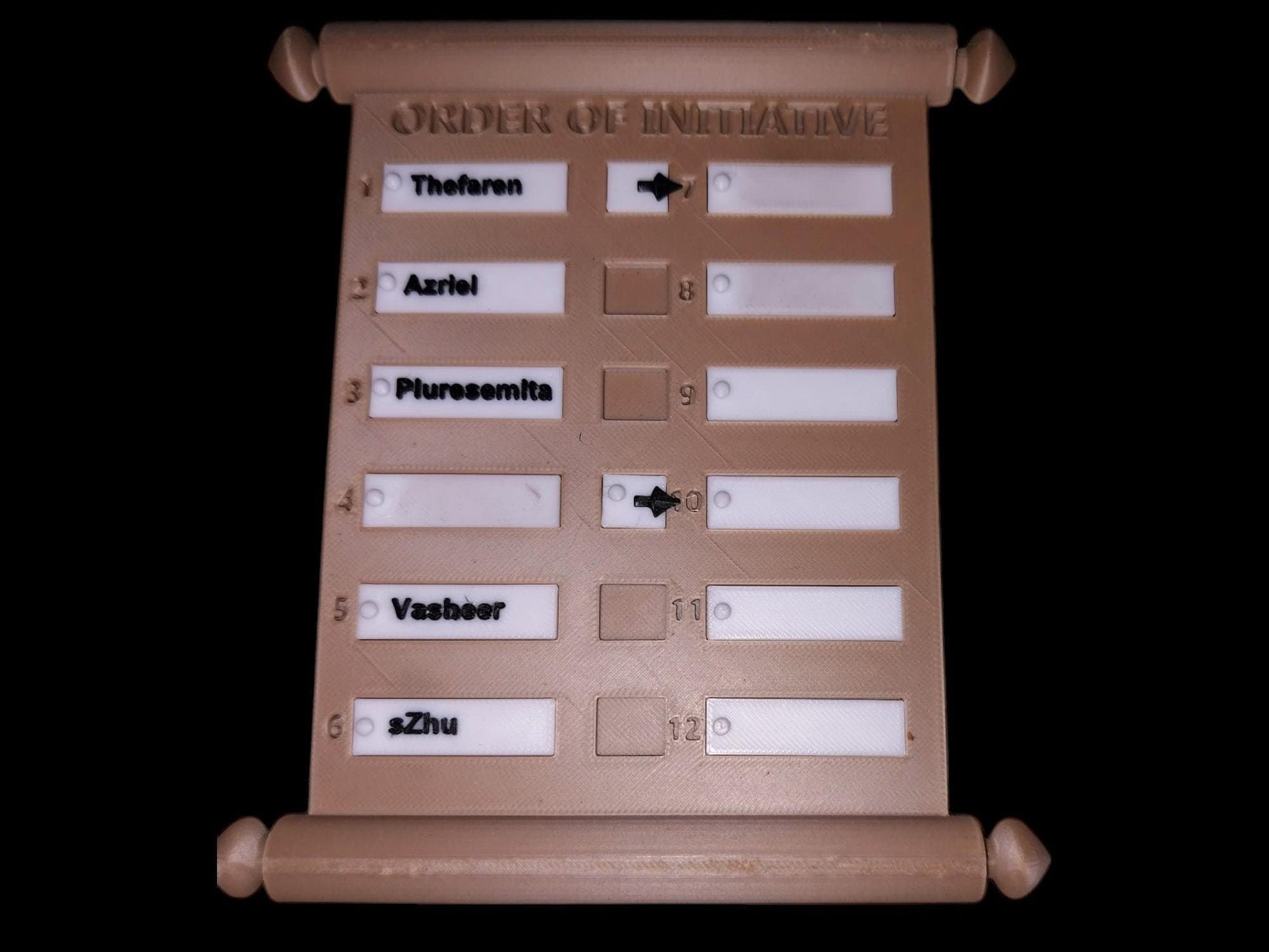 Customized Initiative Tracker