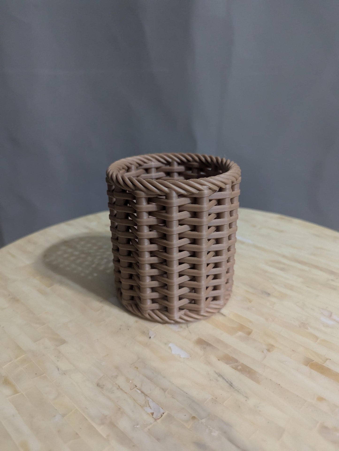 Designer Pen and Pencil Holder Rustic Desk Organizer for Office or Home Decor-Holds Office Supplies Storage for pens and pencils Woven case