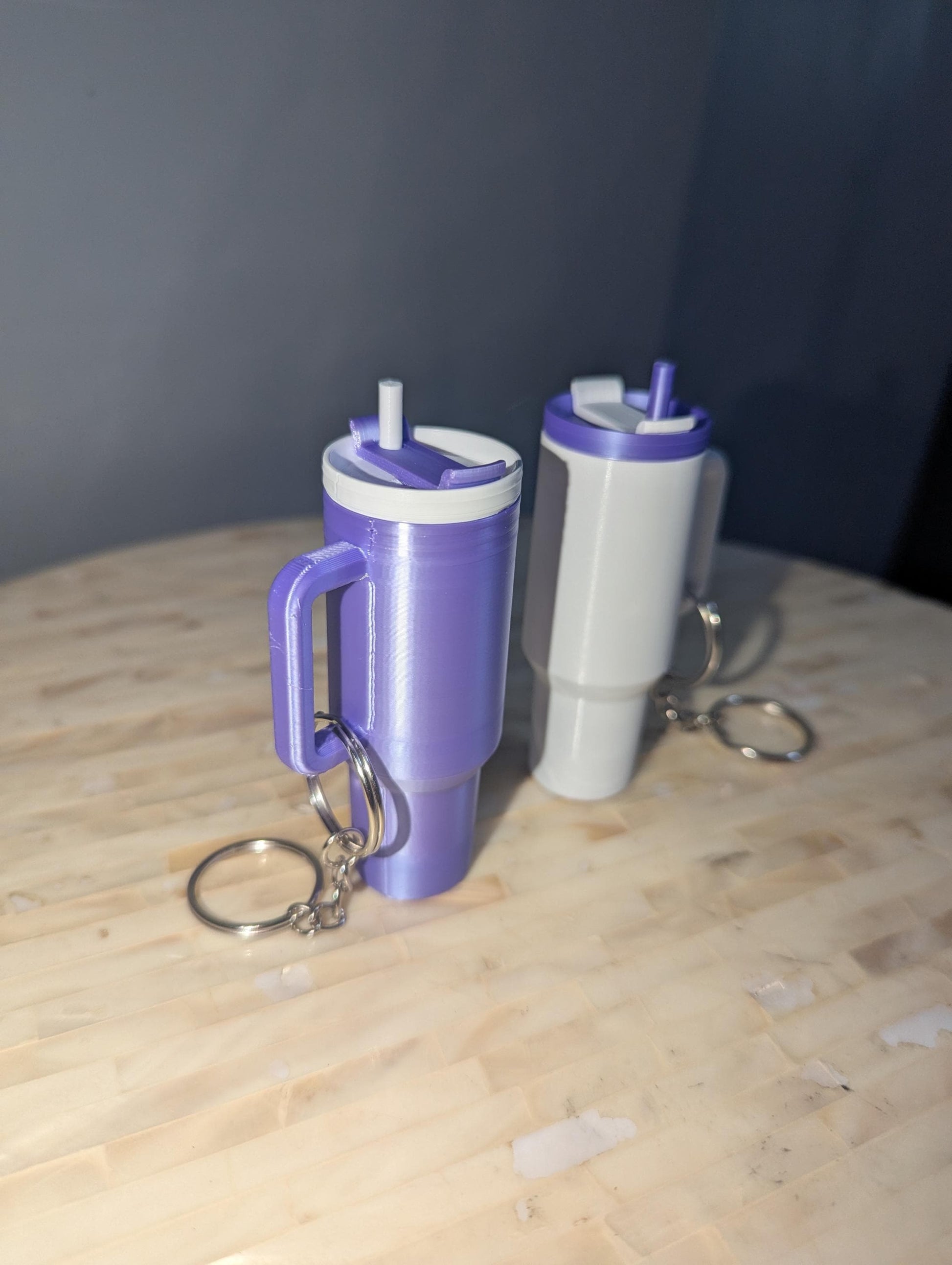 Mini Tumbler Chapstick Holder Keychain – Custom Drink Cup Keyring Accessory – Fun Gift Idea - Chapstick holder- Cute Bag Accessory