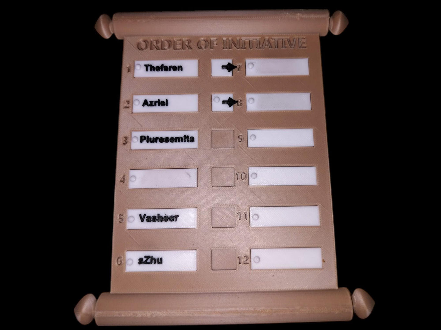 Customized Initiative Tracker