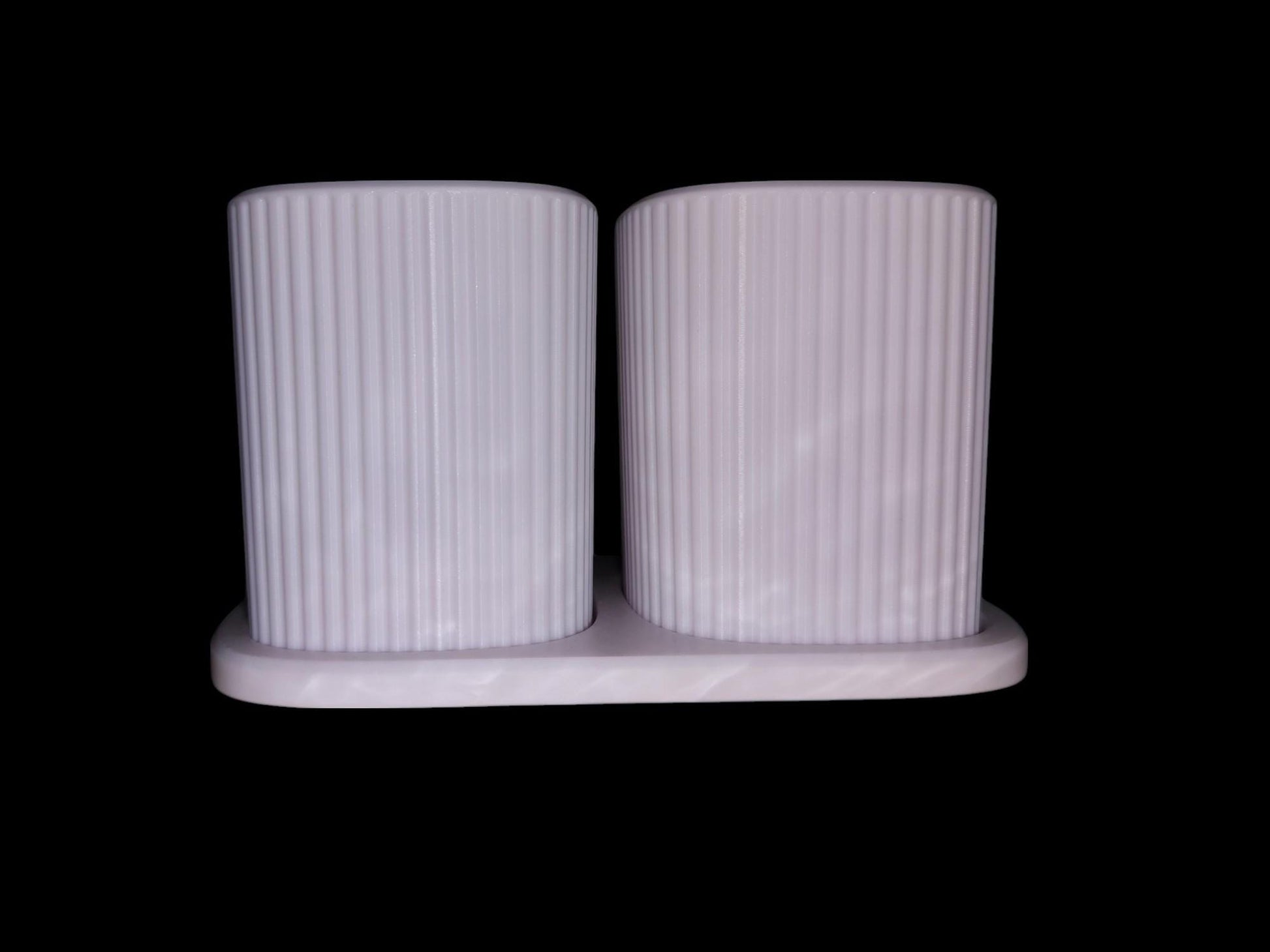 Bathroom toothbrush holder front profile