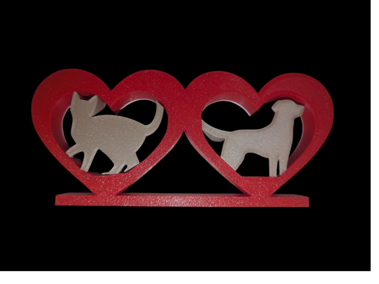 Cat and Dog Silhouette Display