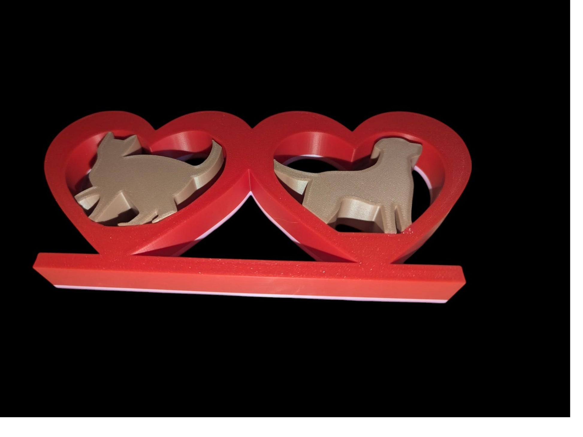 Cat and Dog Silhouette Display