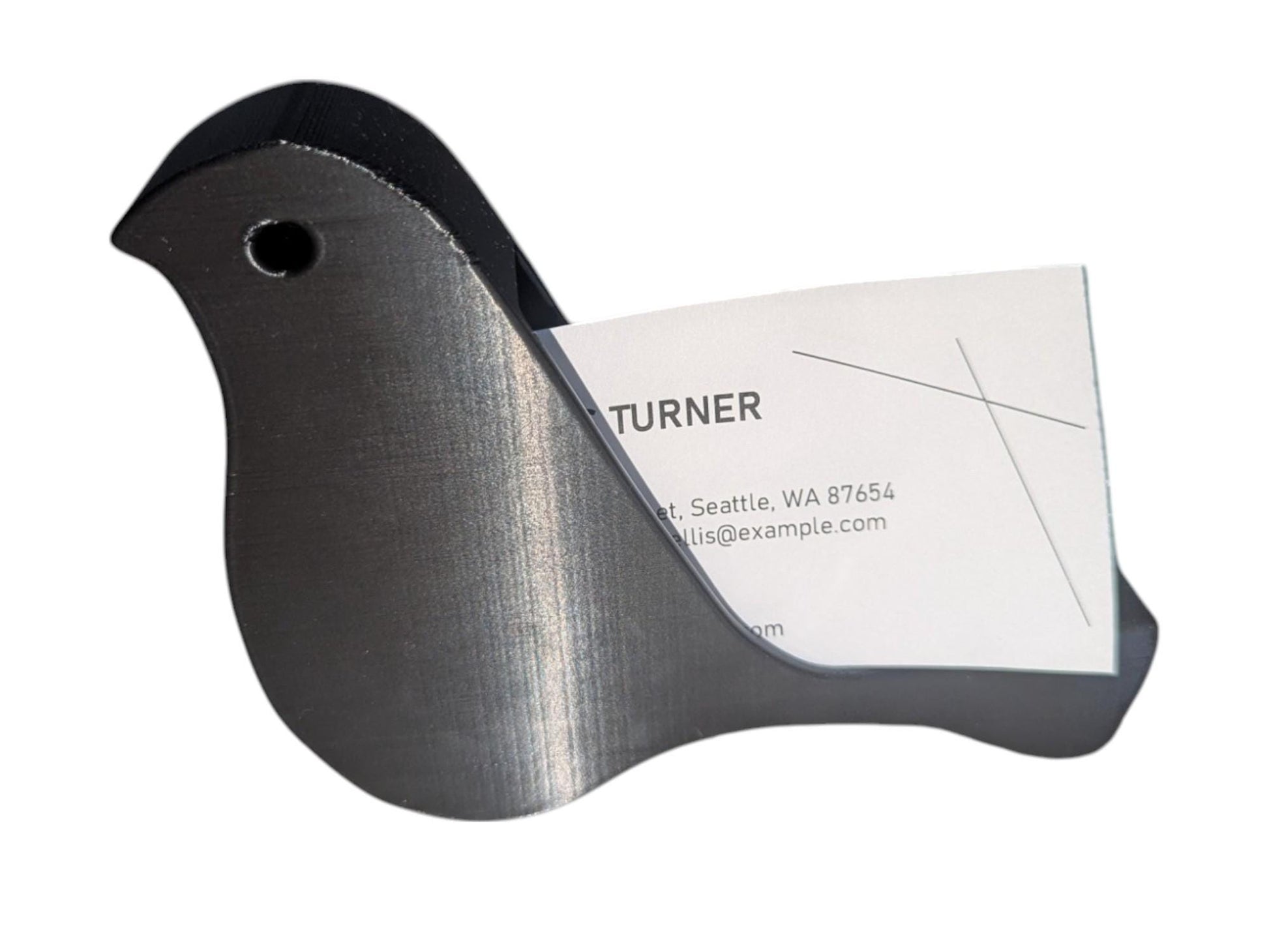 Bird Business Card Holder - Elegant 3D Printed Desk Organizer - Modern Office Decor for Professionals- Office Accessory- Bird Card Stand