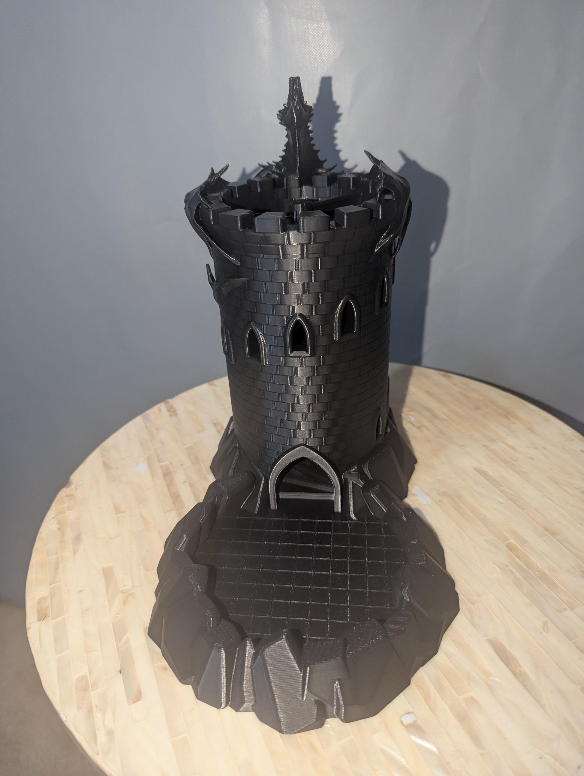 Dragon Castle Dice Tower Epic 3D Printed Roller for D&D Fantasy Castle Roller for Tabletop Adventures Dice Tower Castle Gamer Gift