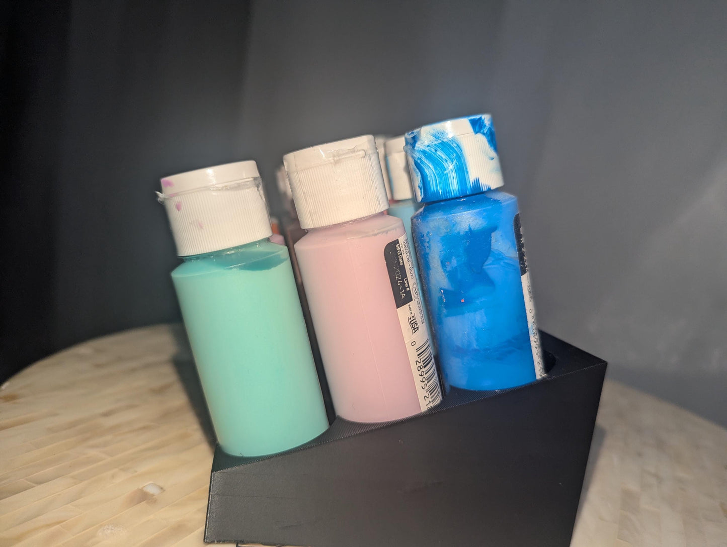 Paint Organizer, Holds 12 Bottles, Compact & Stylish Storage Solution for Craft Paints, 3d printed, Crafting made easy, Artist organizer