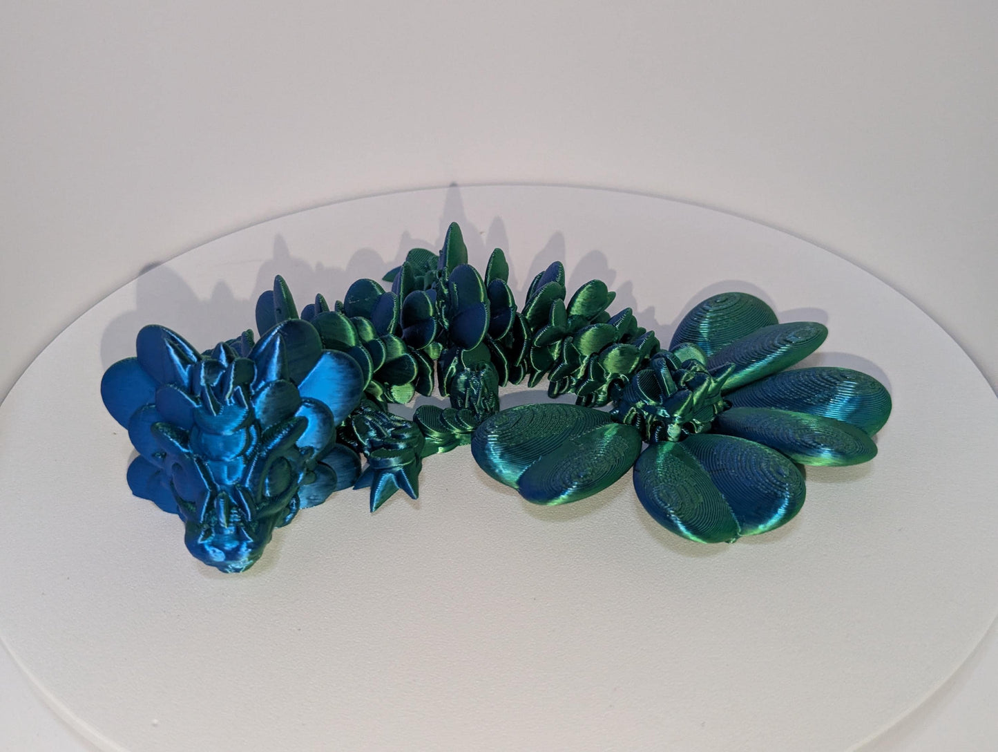 3D Printed Lucky Clover Baby Dragon, Toy, Dragon , Articulated Dragon Figurine, Child Room Decor, Dragon Flex Toy, Anxiety and Stress Relief