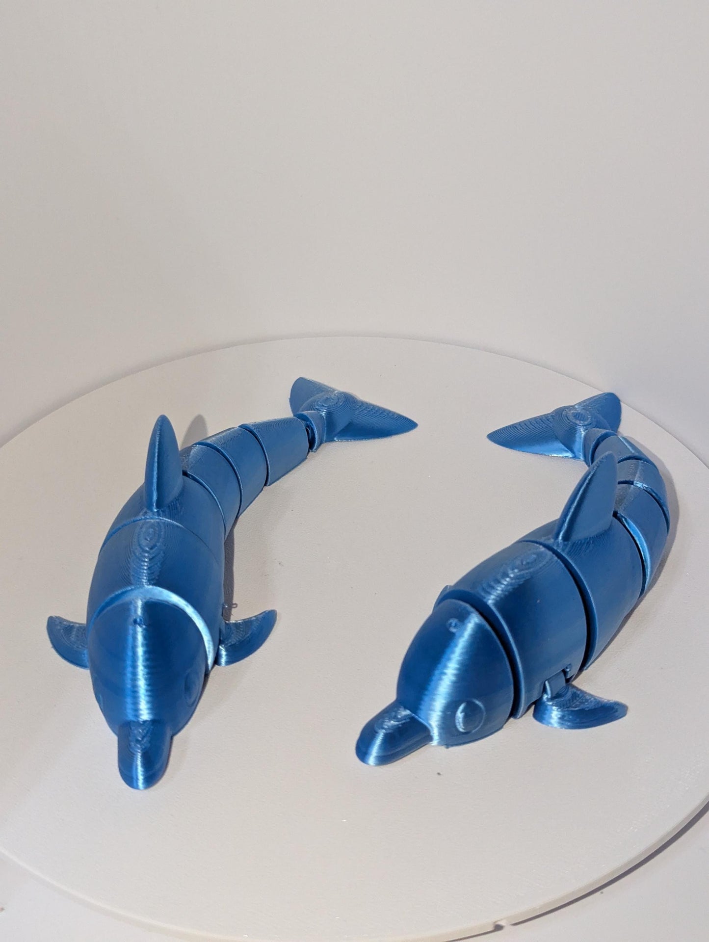 Articulated Dolphin Toy - 3D Printed Flexi Dolphin Fidget Gift - Ocean Animal Collectible. Anxiety relief toy . Fun for all ages