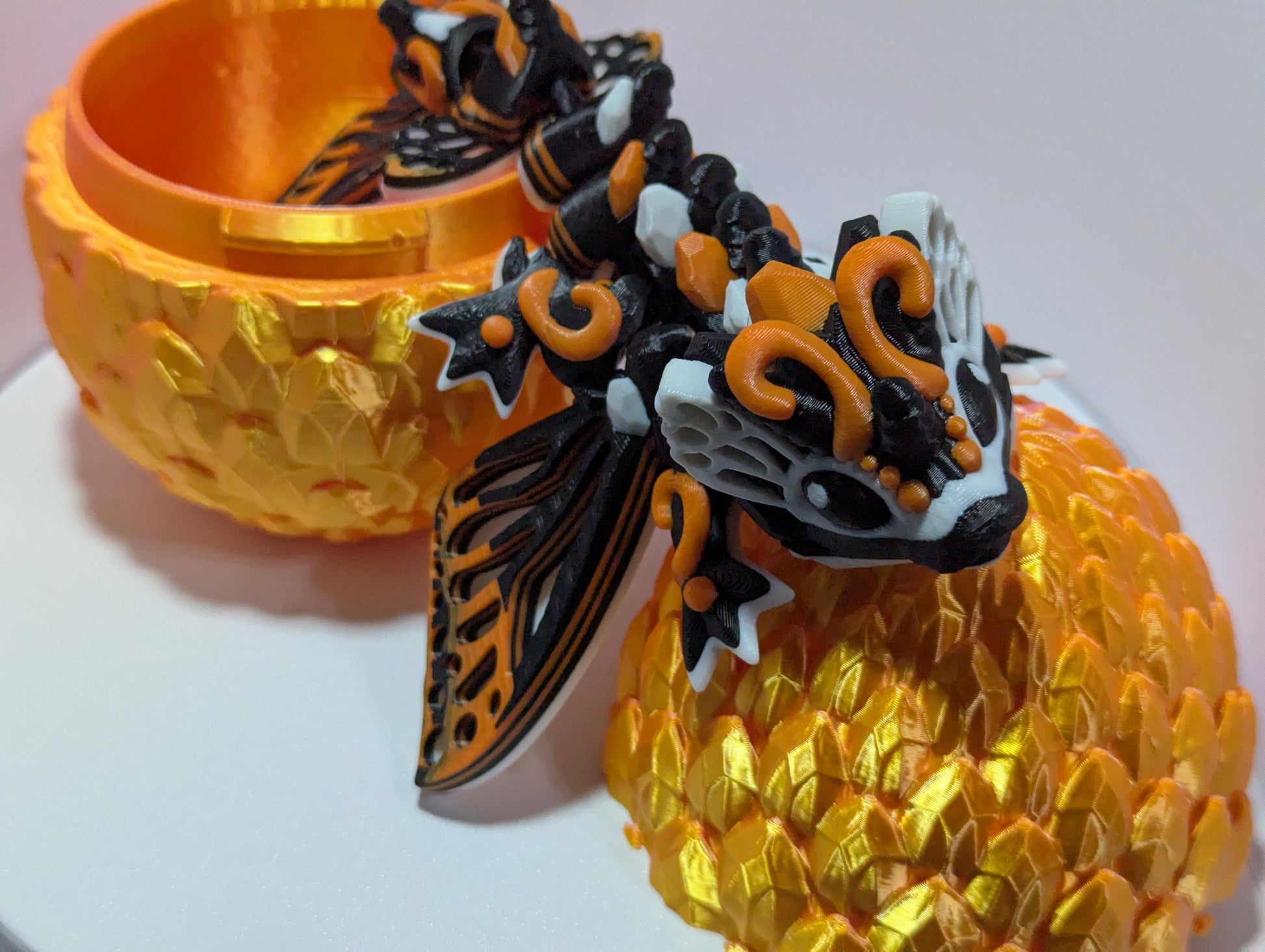 Monarch Butterfly Dragon 3D Printed Model | Fidget Articulated Creature Colorful Butterfly Dragon Figure ADHD and Anxiety Relief