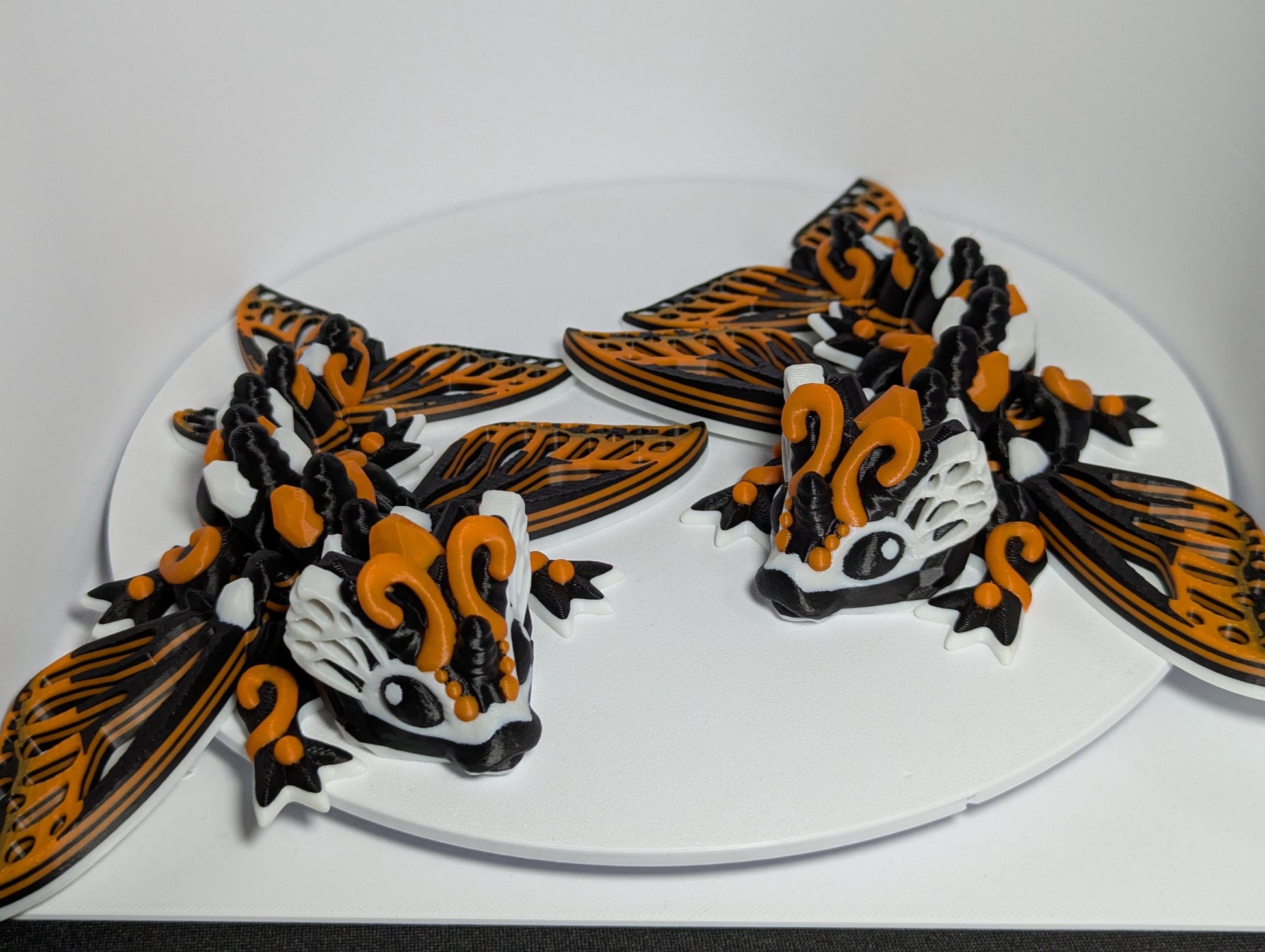 Monarch Butterfly Dragon 3D Printed Model | Fidget Articulated Creature Colorful Butterfly Dragon Figure ADHD and Anxiety Relief