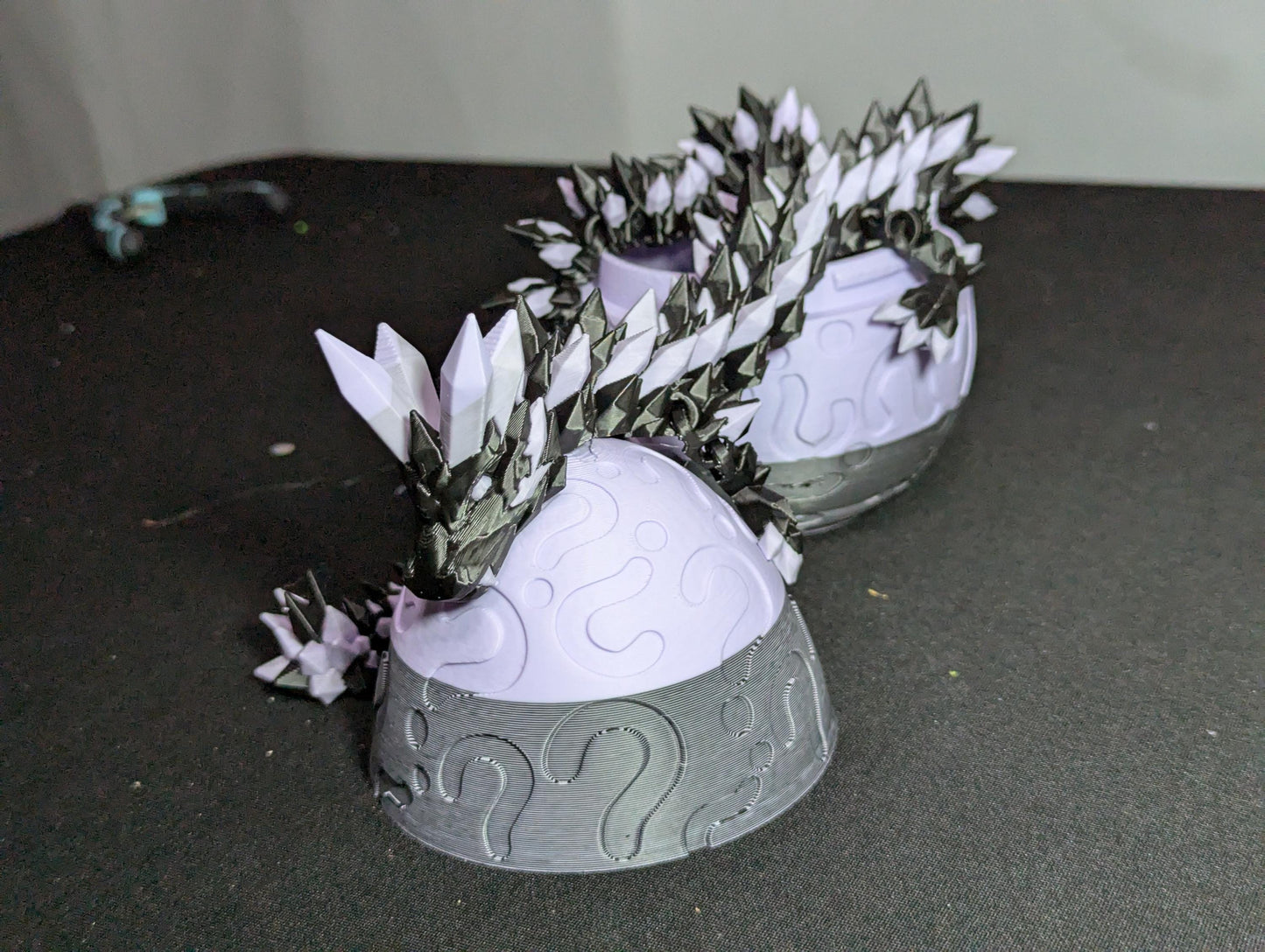 3D Printed Crystal Articulated Dragon, Dragon Egg, Dragon Toy Handmade Childrens Toys, Crystal Dragon with Dragon Egg Fidget Toy, Desk Decor