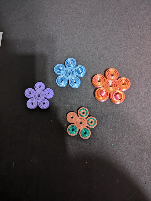 Flower Fidget Spinner | 3D Printed Sensory Pop Toy | Stress Relief Toy for Kids & Adults | Desk Toy Gift | Multiple Color Options