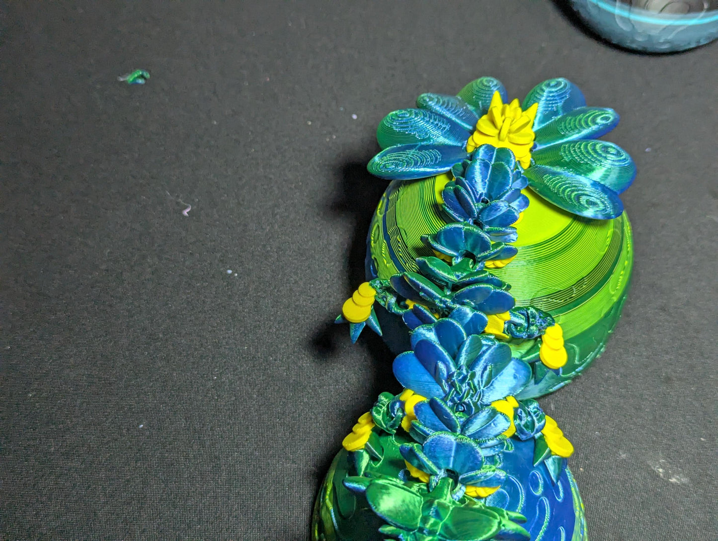 3D Printed Lucky Clover Baby Dragon, Toy, Dragon , Articulated Dragon Figurine, Child Room Decor, Dragon Flex Toy, Anxiety and Stress Relief