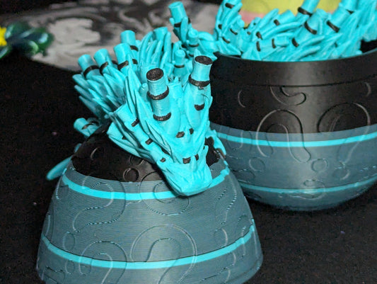 3D Printed Bamboo Dragon Figurine, Articulating Fidget Toy, Cute Desk Decor, Fantasy Gifts, Custom Made to Order, Stress and Anxiety Relief
