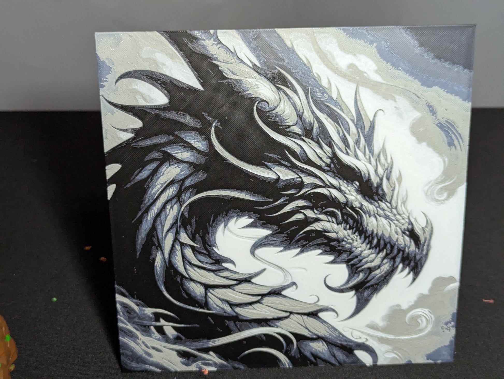 Dragon Hueforge Illustration | Mythical Creature Art | Epic Dragon Head Fantasy Wall Print