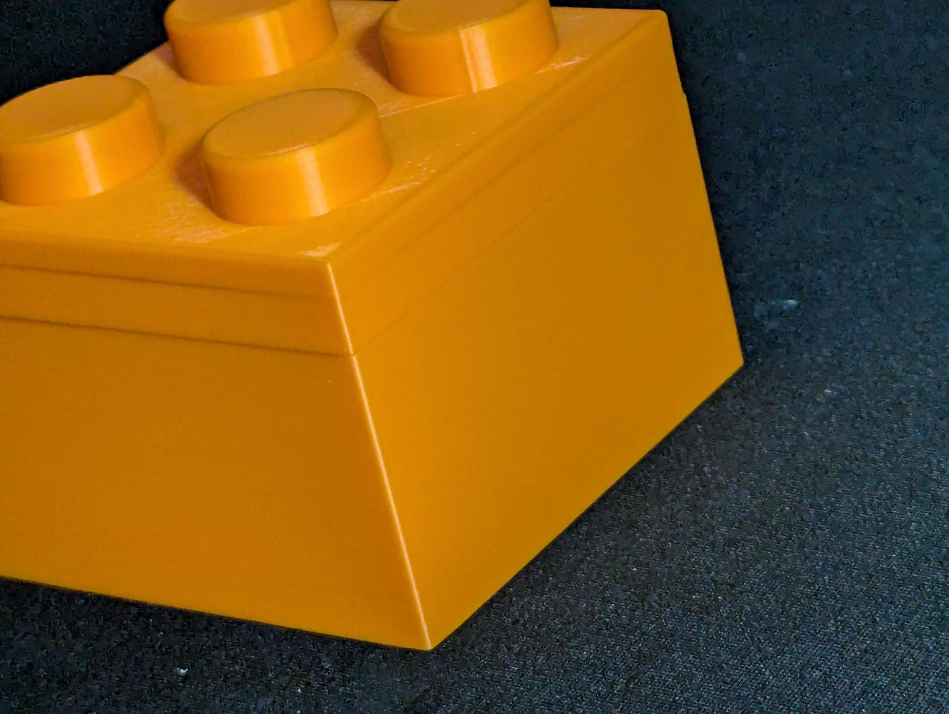 Brick-Inspired Trinket Box | Mini Brick Storage Box with Lid | Fun Desk Organizer or Gift Box | Toy Block Decor for Kids & Adults