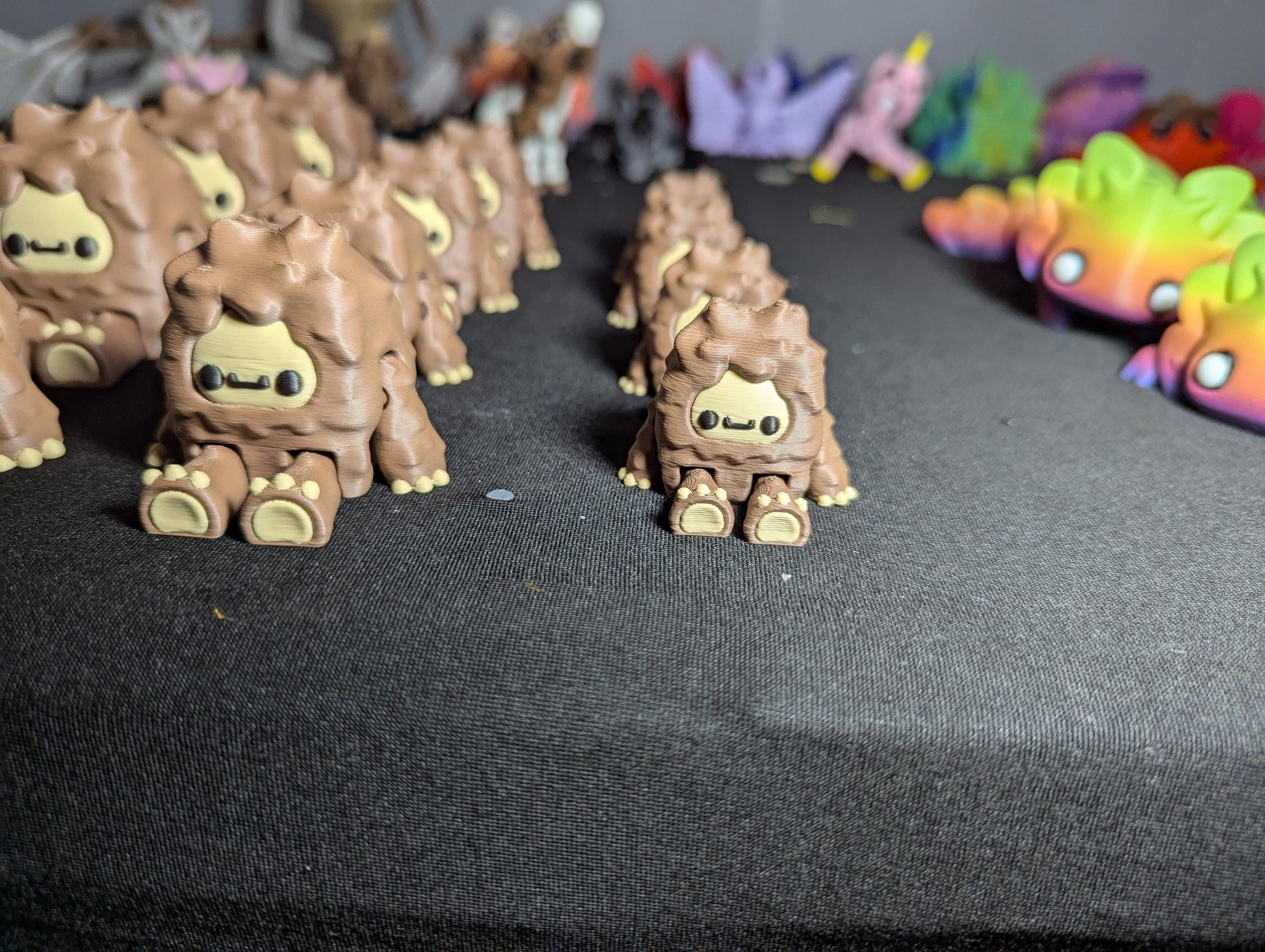 Cute Bigfoot Figurine – 3D Printed Sasquatch Creature in Multiple Sizes- Mini Bigfoot Toy- Tiny Bigfoot Family